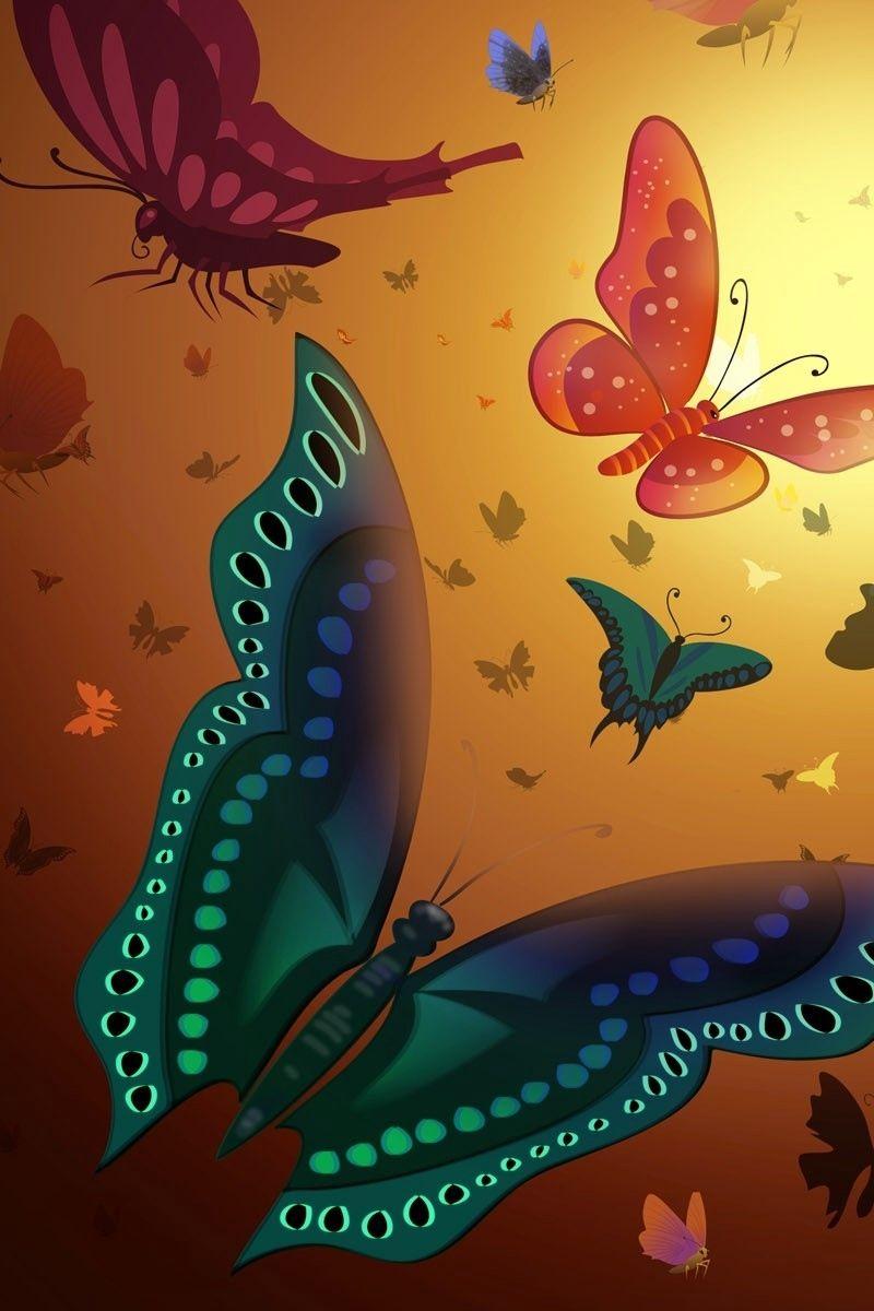 Orange Butterfly iPhone Wallpapers Top Free Orange Butterfly iPhone