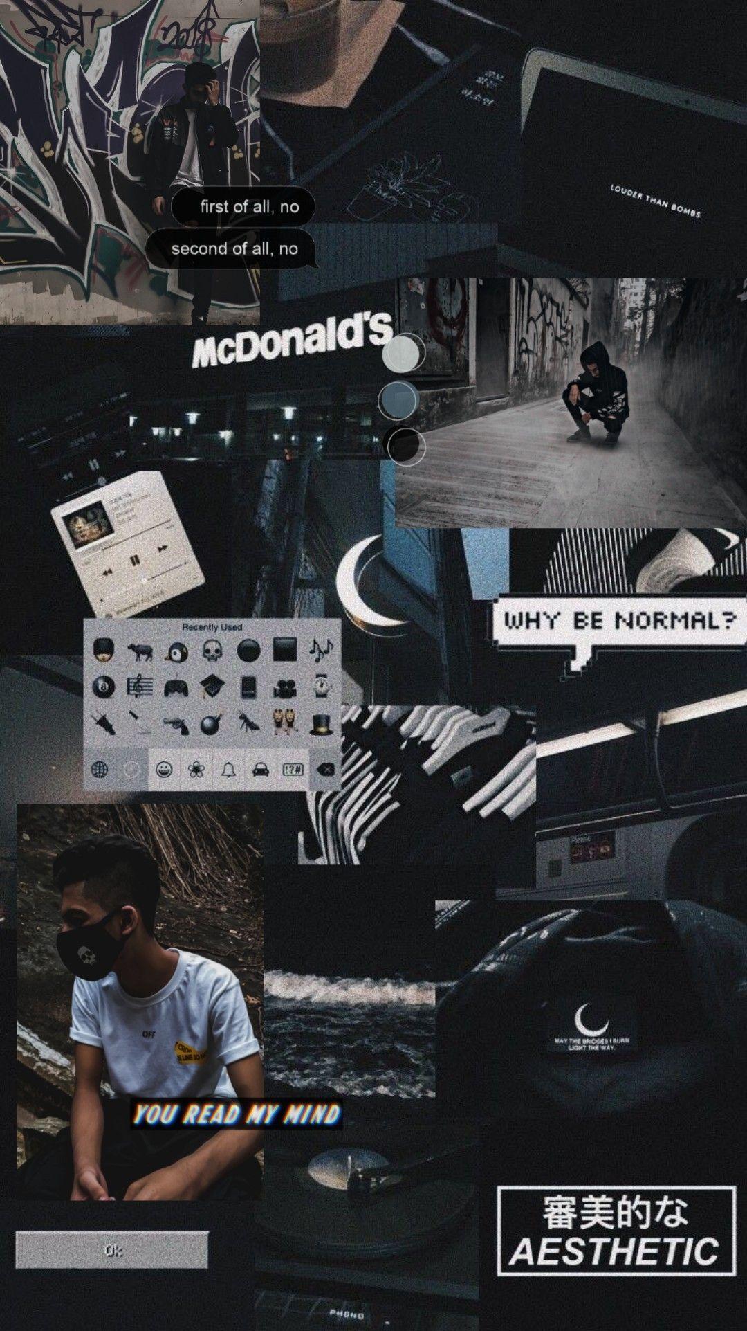 Black Aesthetic Collage Wallpapers Top Free Black Aesthetic Collage