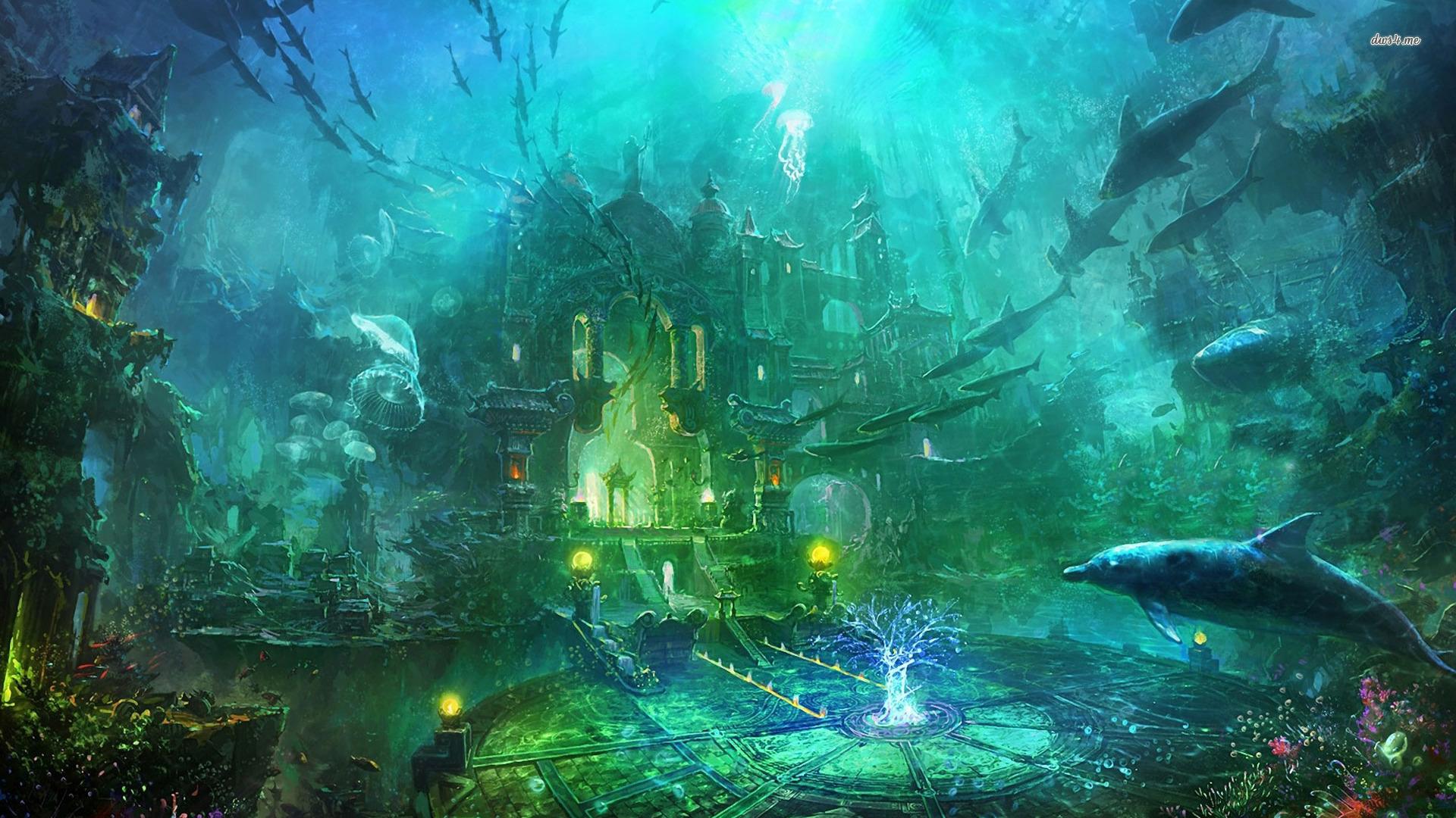Underwater Castle Wallpapers Top Free Underwater Castle Backgrounds