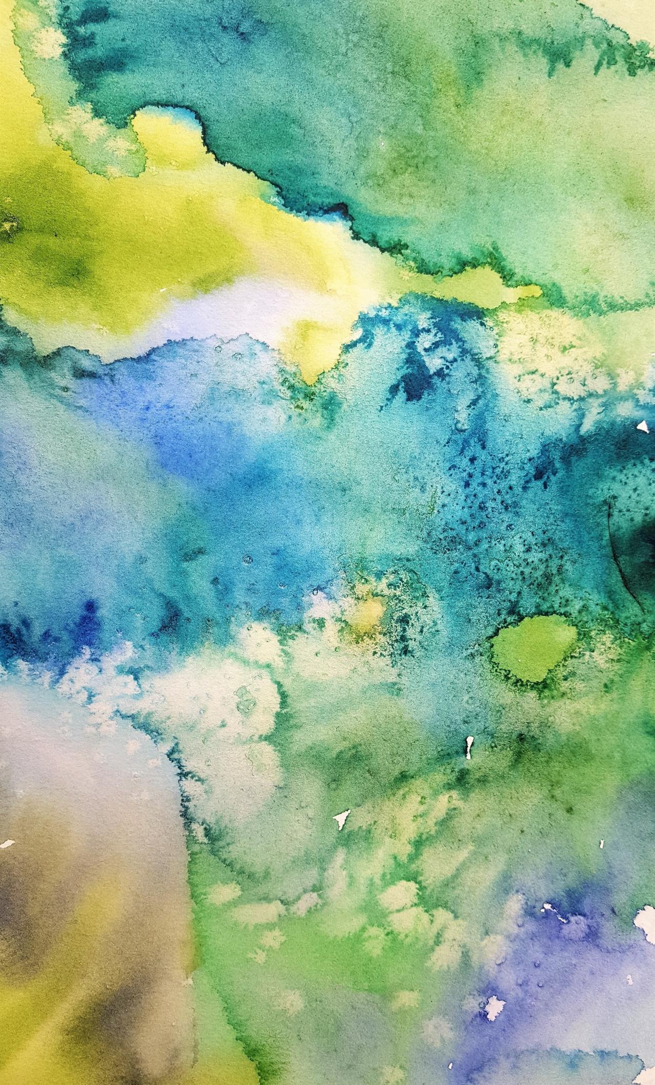 Green Watercolor iPhone Wallpapers Top Free Green Watercolor iPhone