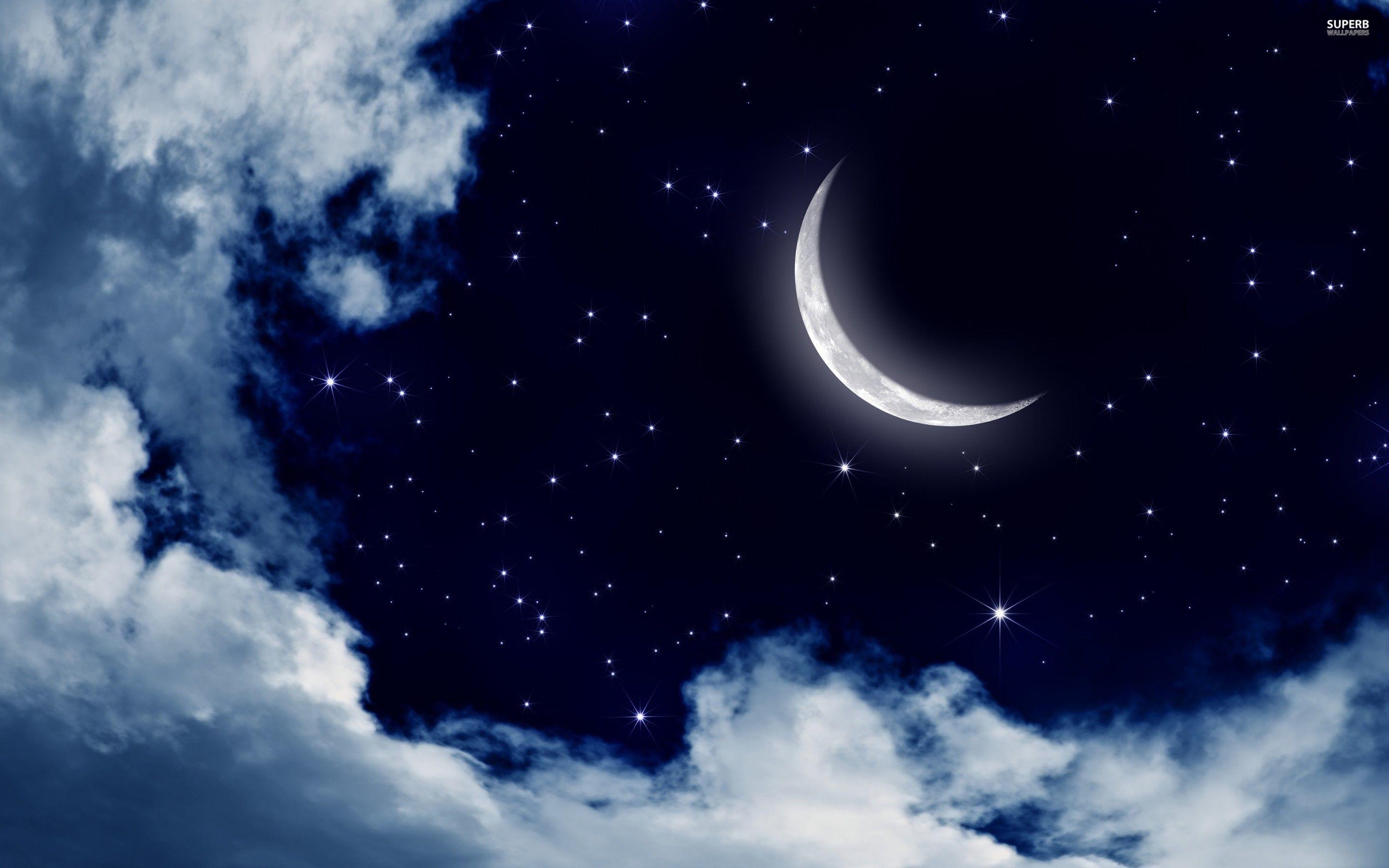 Blue Sky Moon Wallpapers Top Free Blue Sky Moon Backgrounds