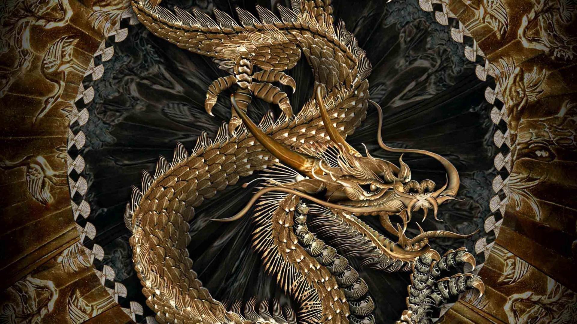 Cool Golden Dragon Wallpapers Top Free Cool Golden Dragon Backgrounds