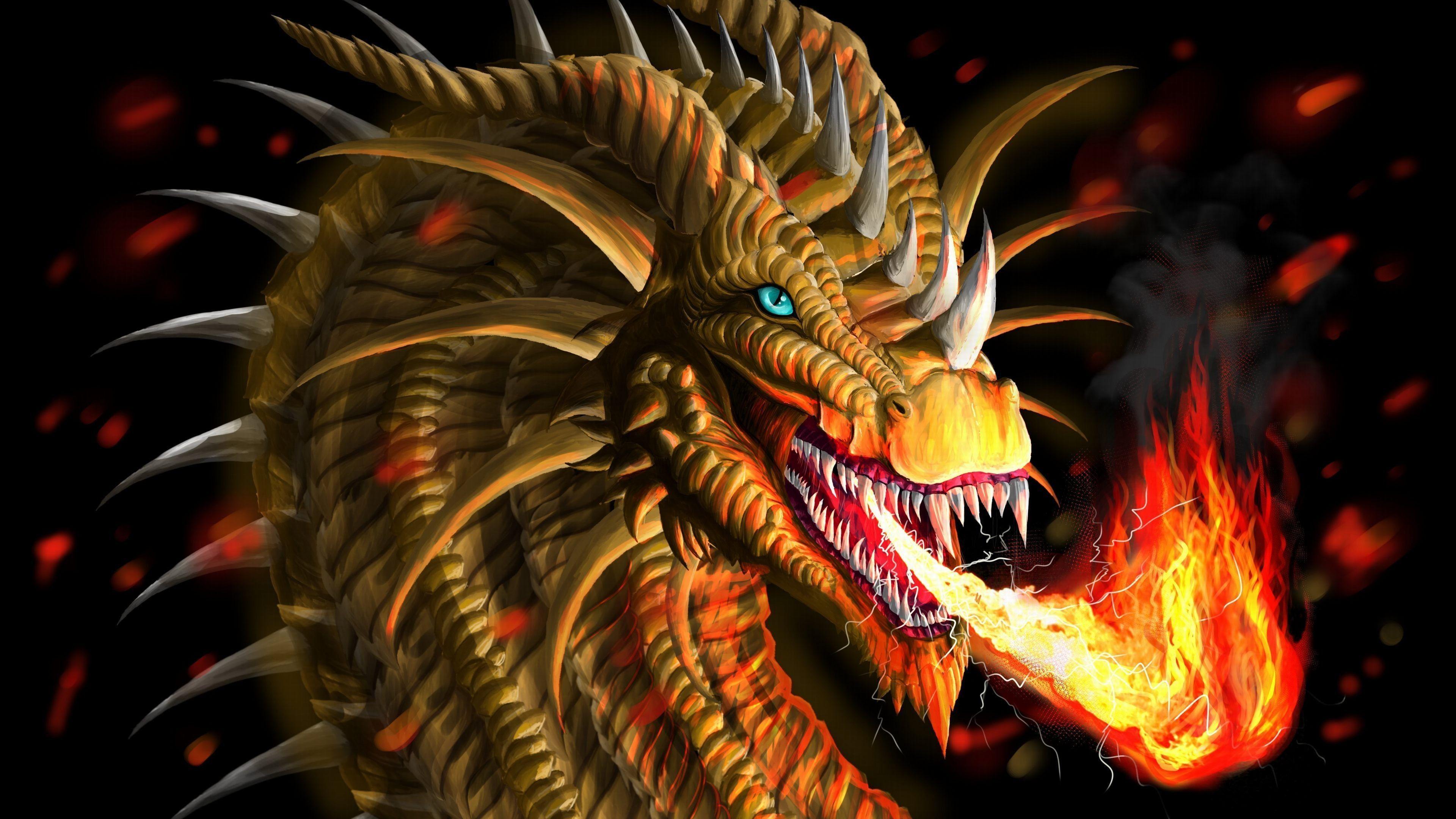 Cool Golden Dragon Wallpapers Top Free Cool Golden Dragon Backgrounds