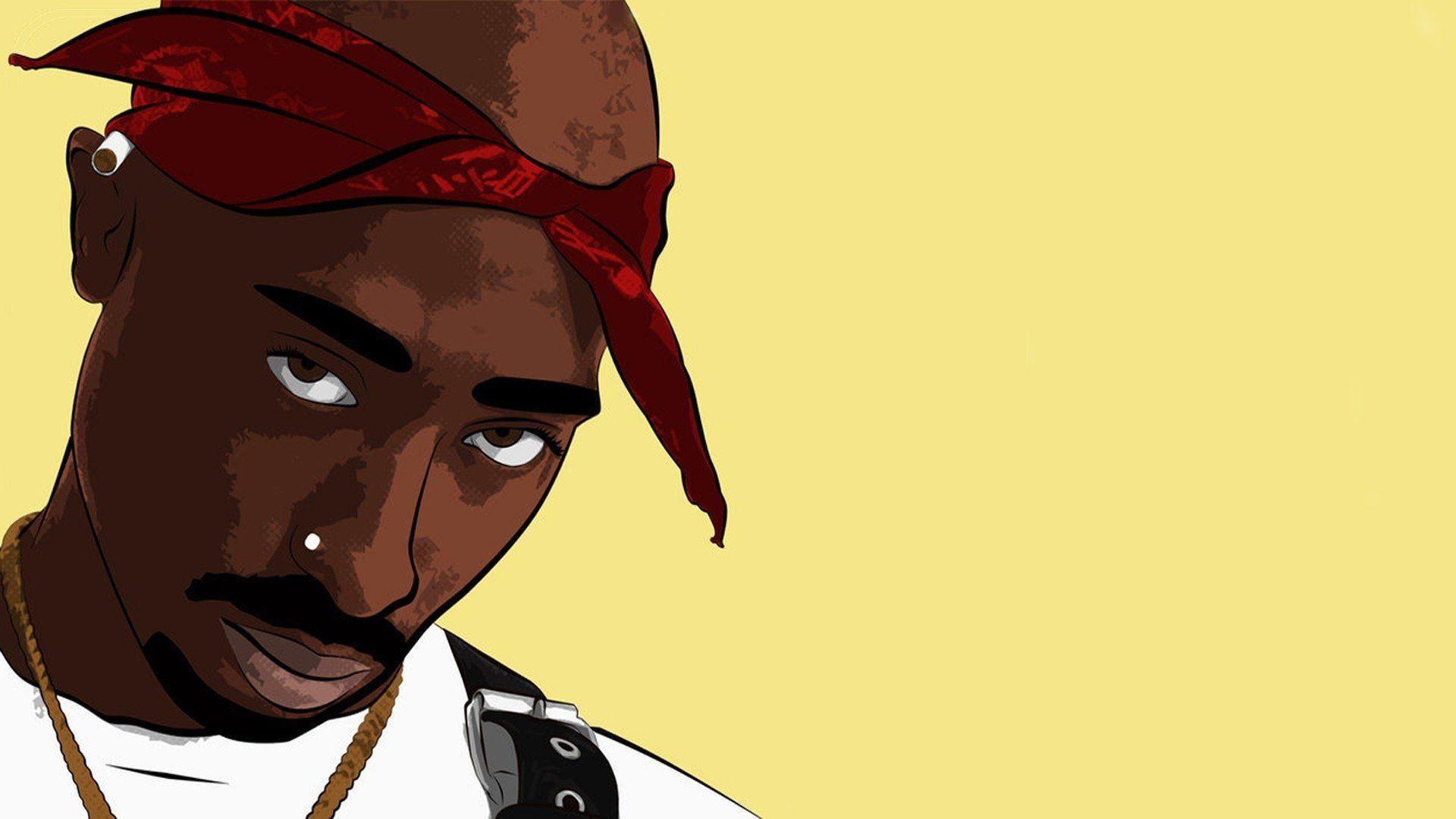 Tupac Cartoon Wallpapers Top Free Tupac Cartoon Backgrounds WallpaperAccess
