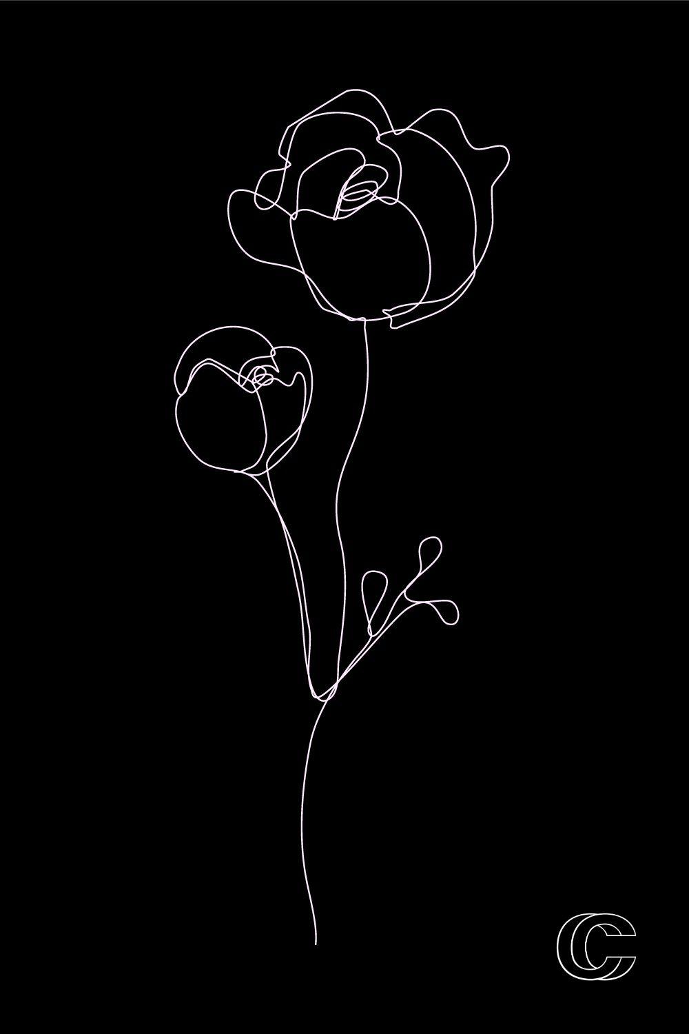 Black and White Rose Drawing Wallpapers Top Free Black and White Rose