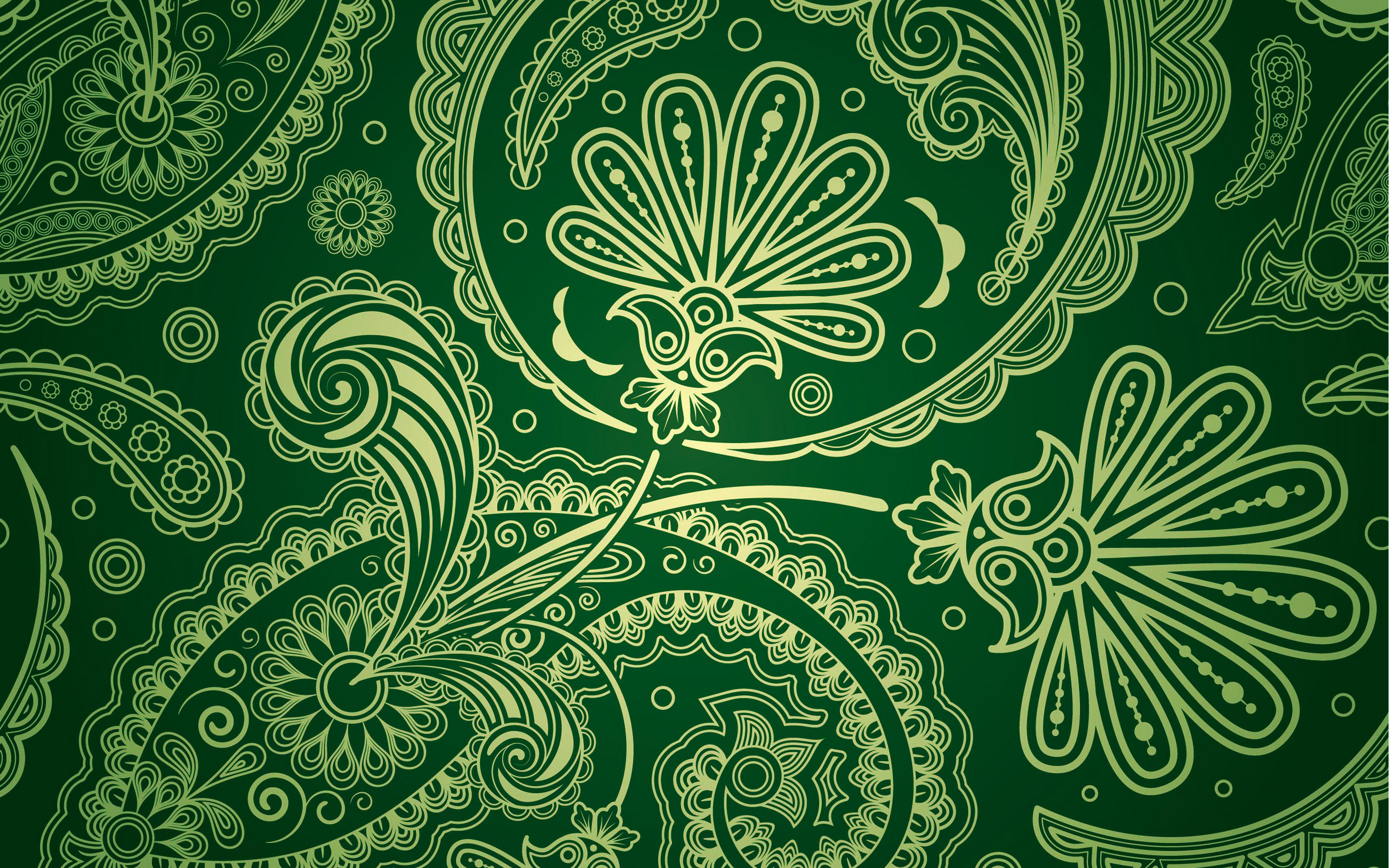 Green Paisley Wallpapers Top Free Green Paisley Backgrounds