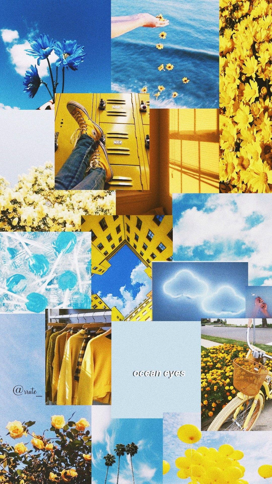 Yellow Blue Aesthetic Wallpapers Top Free Yellow Blue Aesthetic