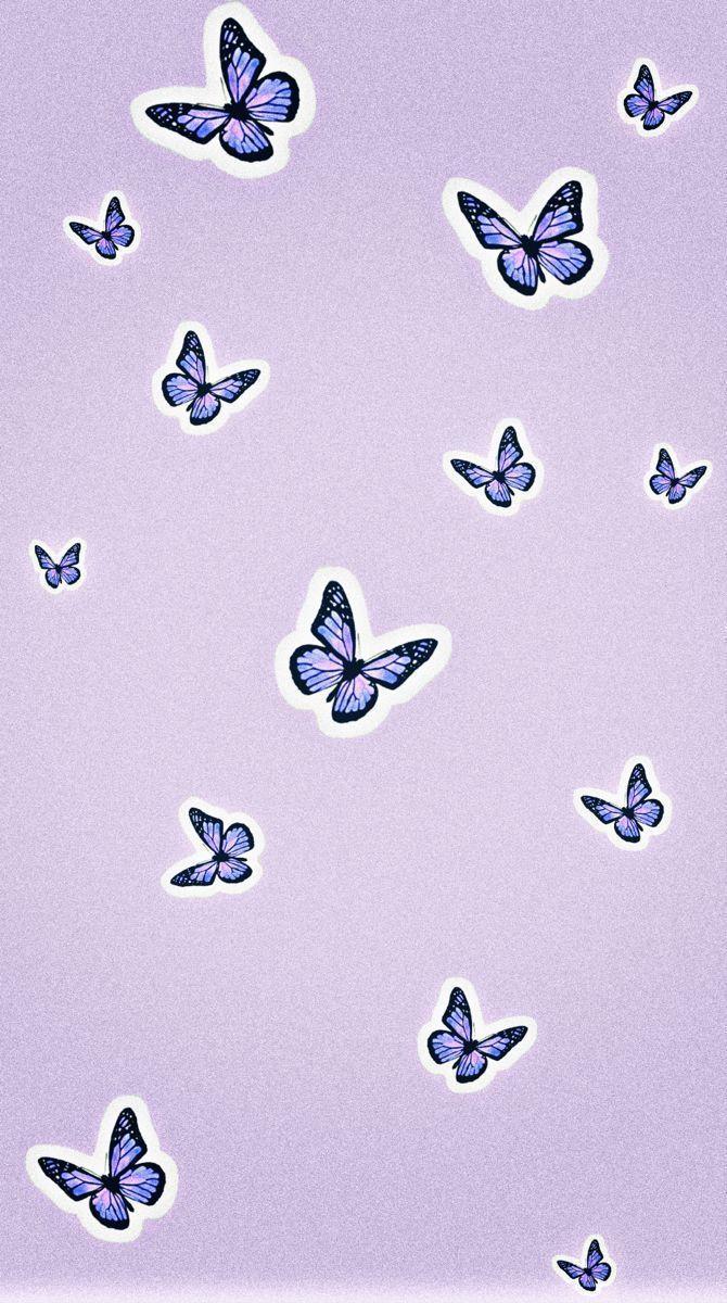 Purple Butterfly iPhone Wallpapers Top Free Purple Butterfly iPhone