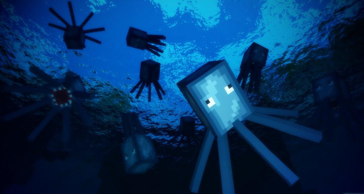 Minecraft Squid Wallpapers Top Free Minecraft Squid Backgrounds