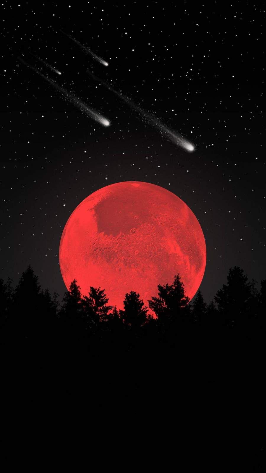 Red Moon Aesthetic Wallpapers Top Free Red Moon Aesthetic Backgrounds