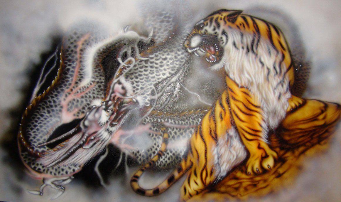 Tiger vs Dragon Wallpapers Top Free Tiger vs Dragon Backgrounds
