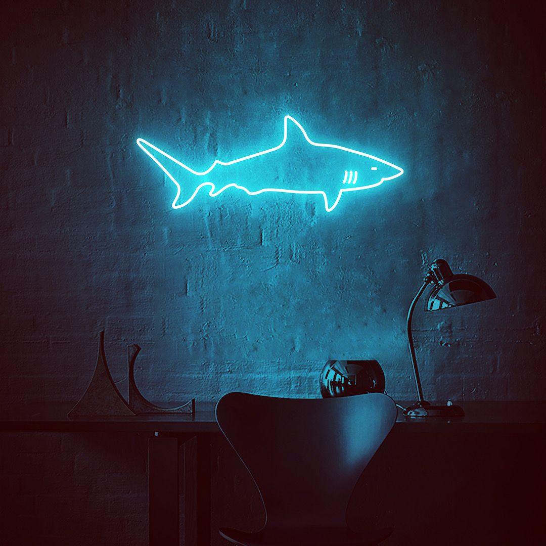 Neon Shark Wallpapers Top Free Neon Shark Backgrounds WallpaperAccess