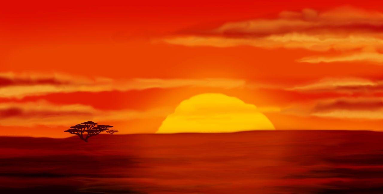 Lion King Sunset Wallpapers Top Free Lion King Sunset Backgrounds