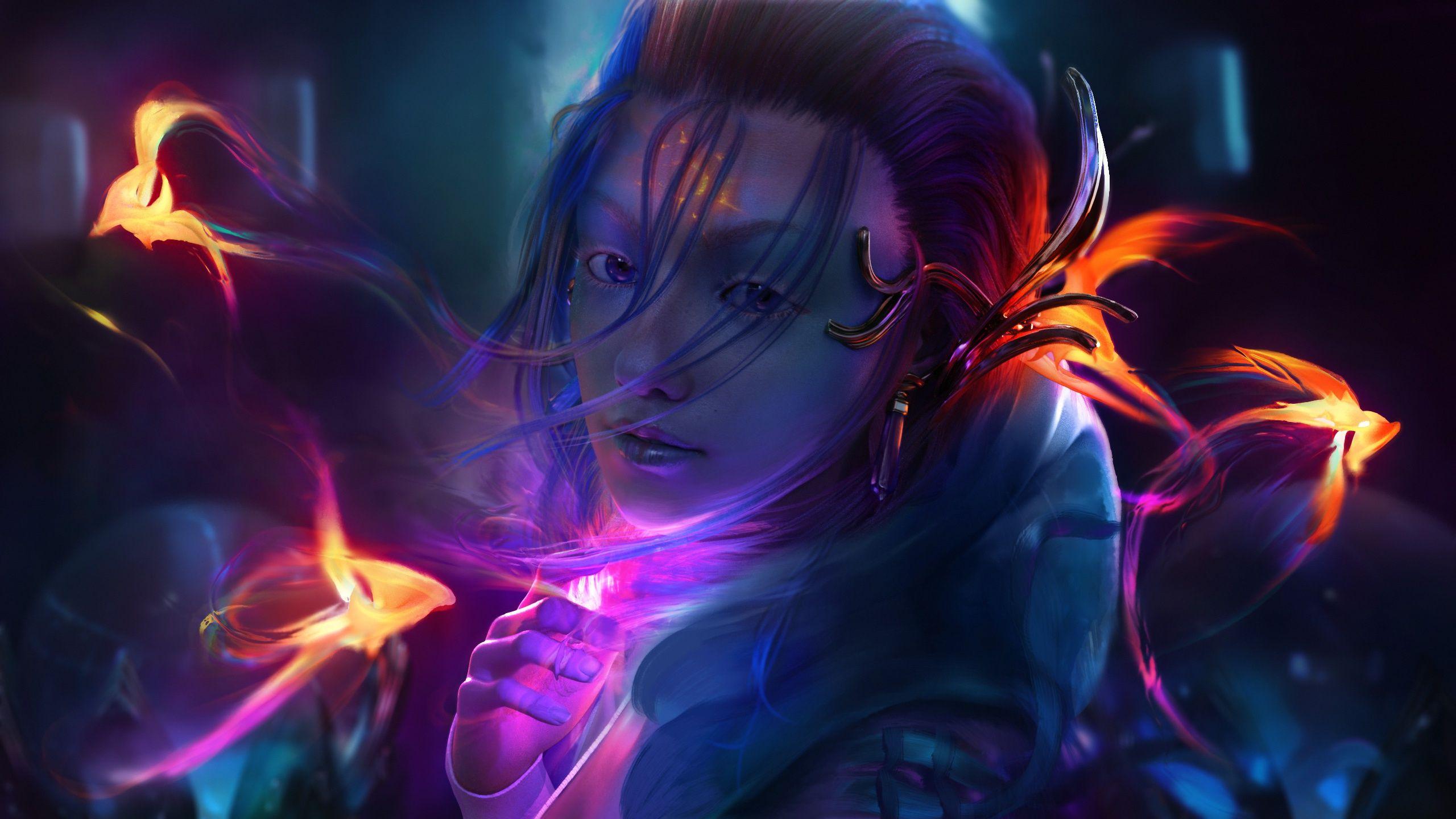 Neon Girl Wallpapers Top Free Neon Girl Backgrounds
