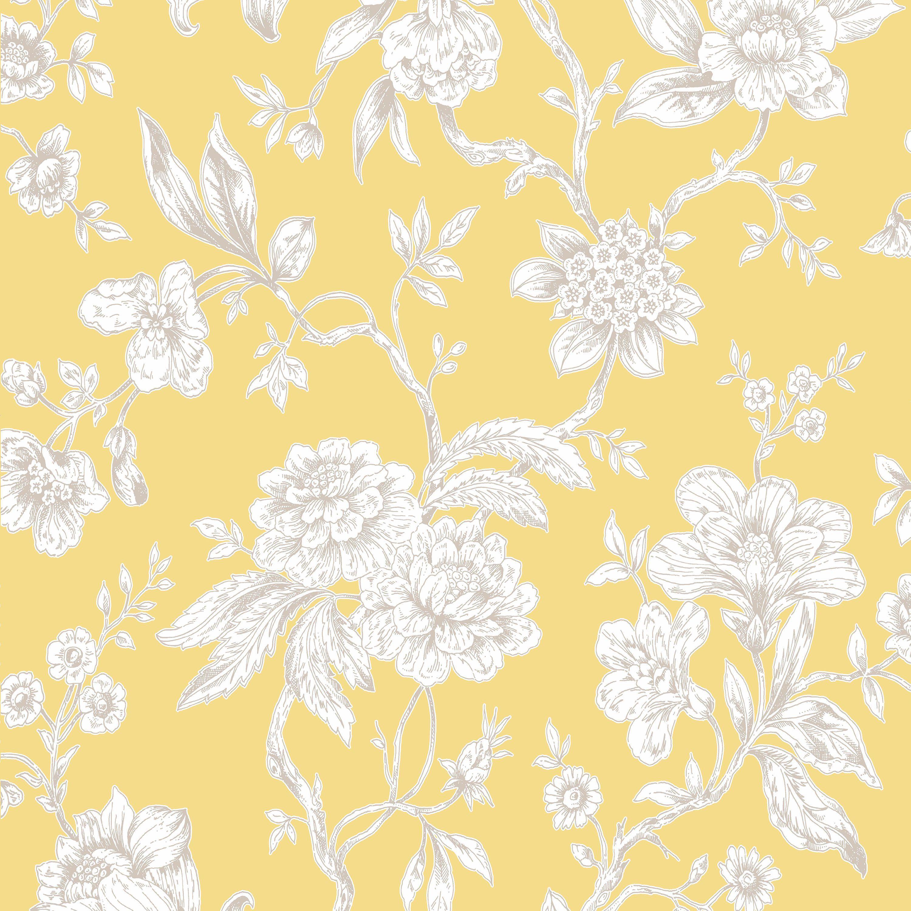 Yellow Floral Pattern Wallpapers Top Free Yellow Floral Pattern