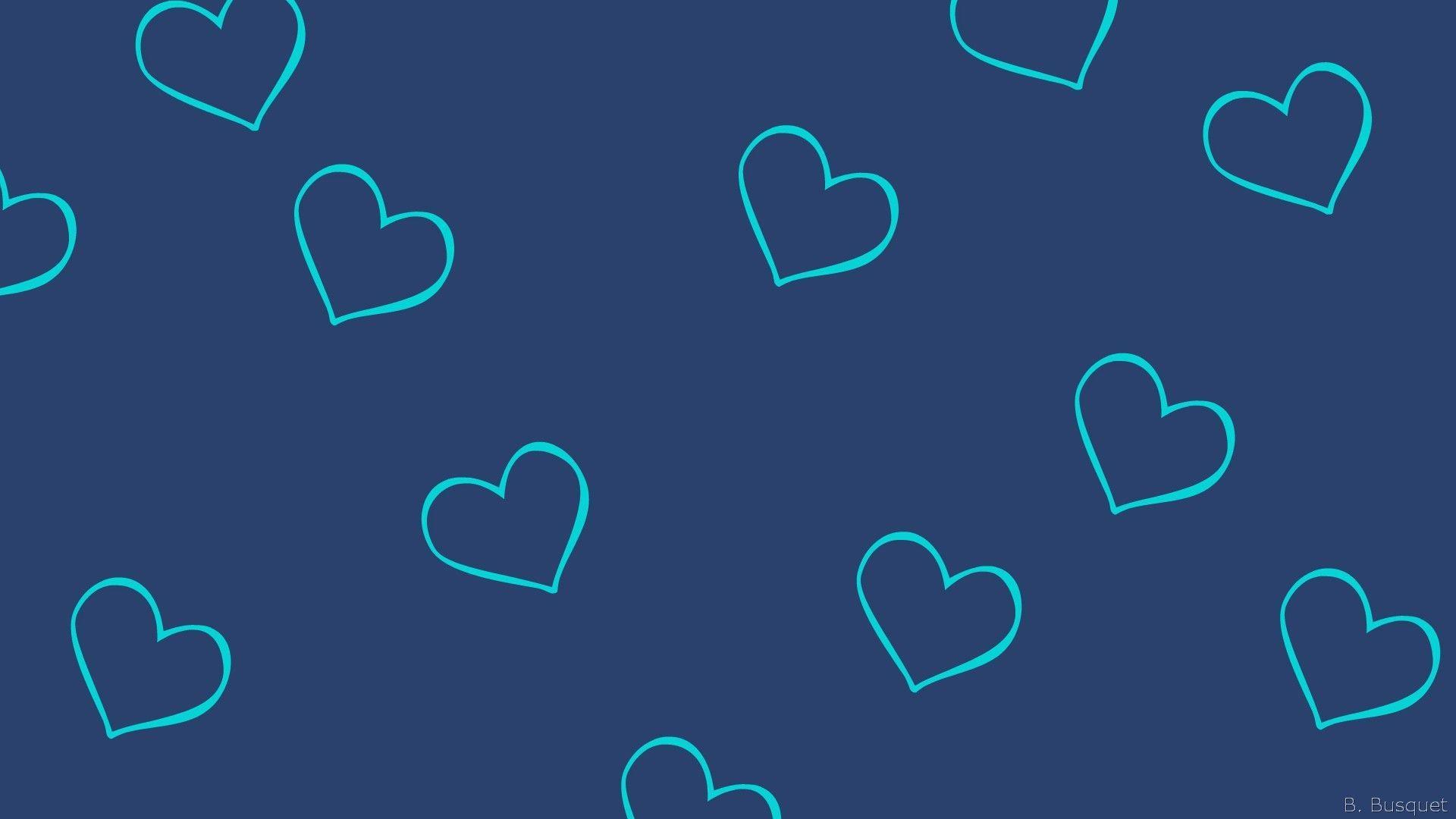 Cute Blue Hearts Wallpapers Top Free Cute Blue Hearts Backgrounds
