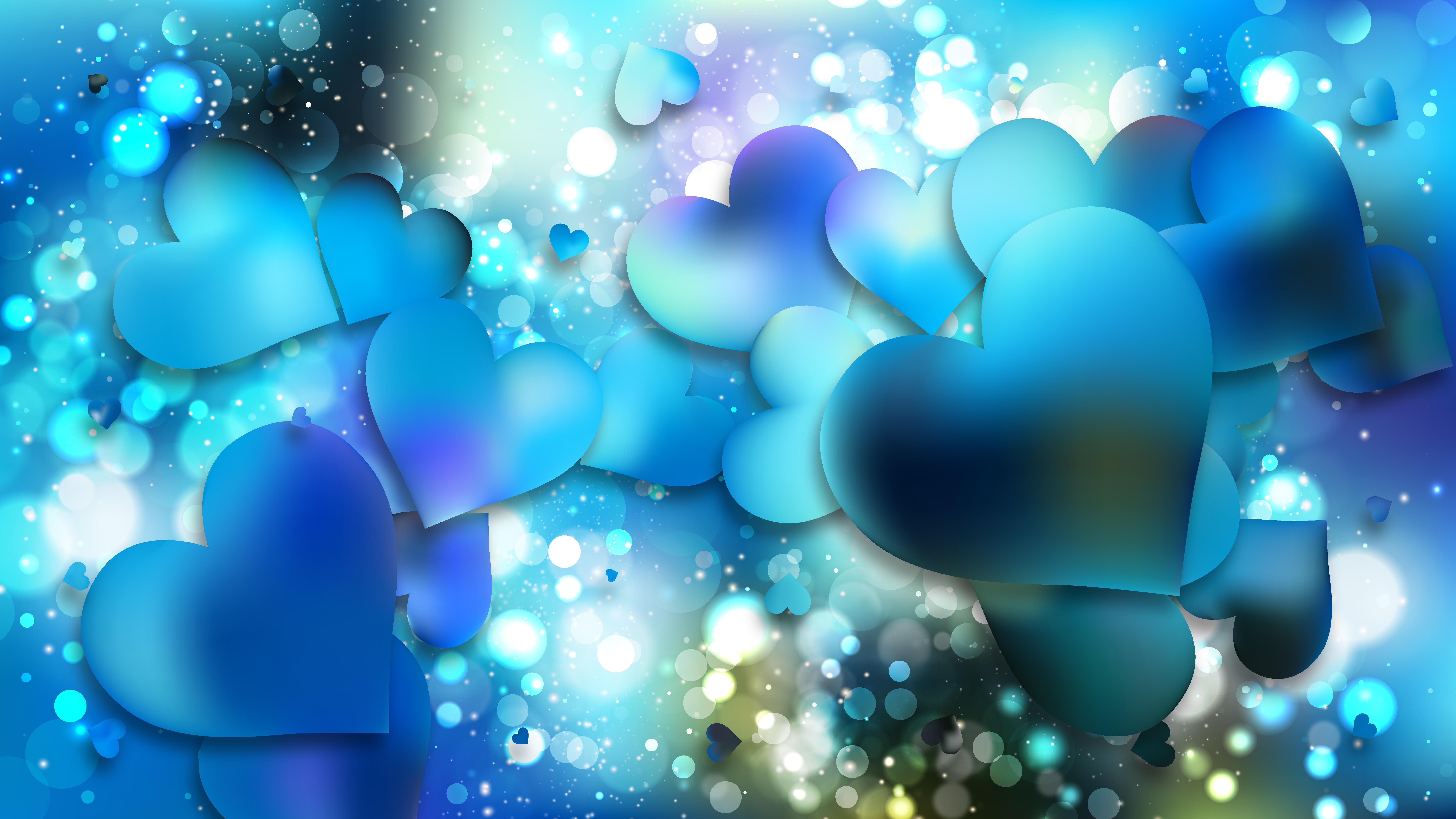 Cute Blue Hearts Wallpapers Top Free Cute Blue Hearts Backgrounds
