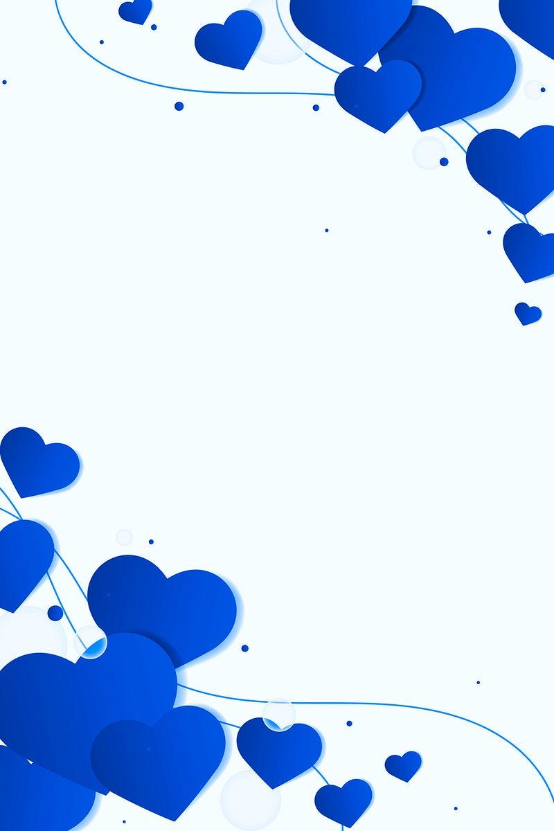 Cute Blue Hearts Wallpapers Top Free Cute Blue Hearts Backgrounds