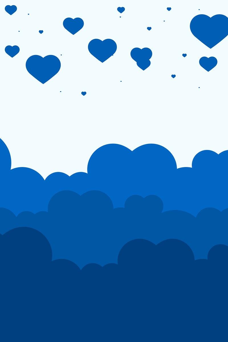Cute Blue Hearts Wallpapers Top Free Cute Blue Hearts Backgrounds