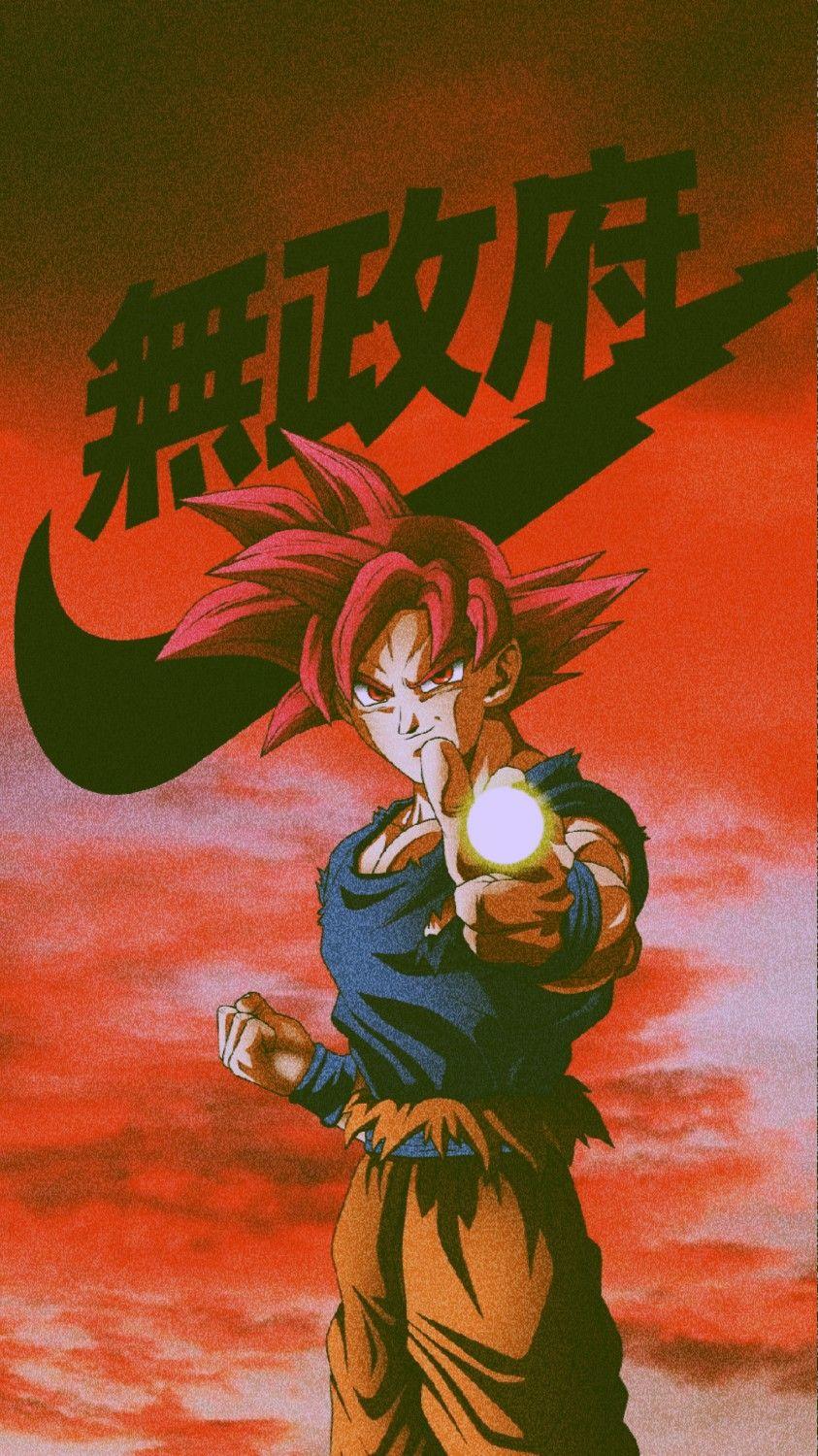 Goku Nike Wallpapers Top Free Goku Nike Backgrounds WallpaperAccess