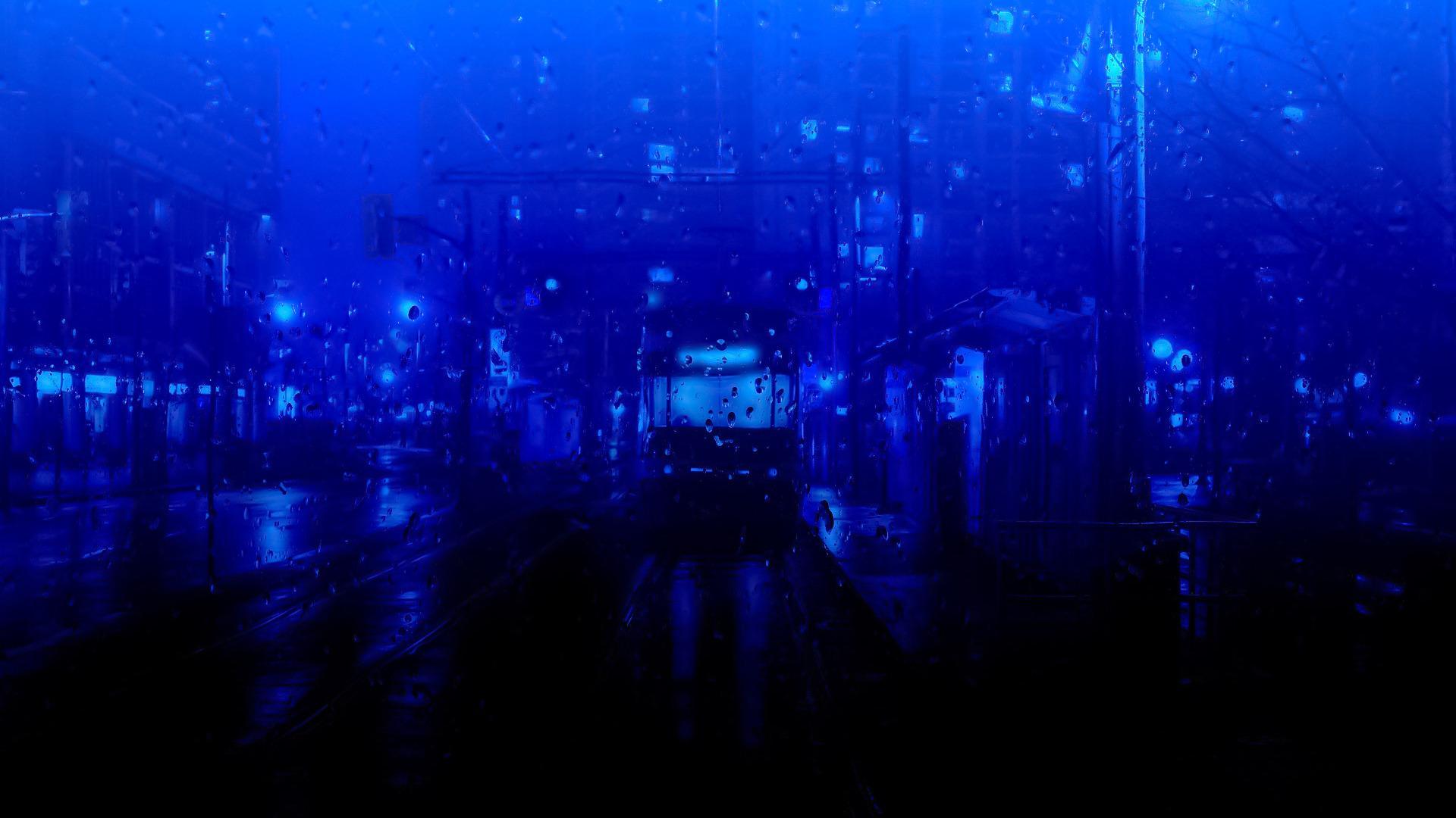 Blue Rain Wallpapers Top Free Blue Rain Backgrounds WallpaperAccess