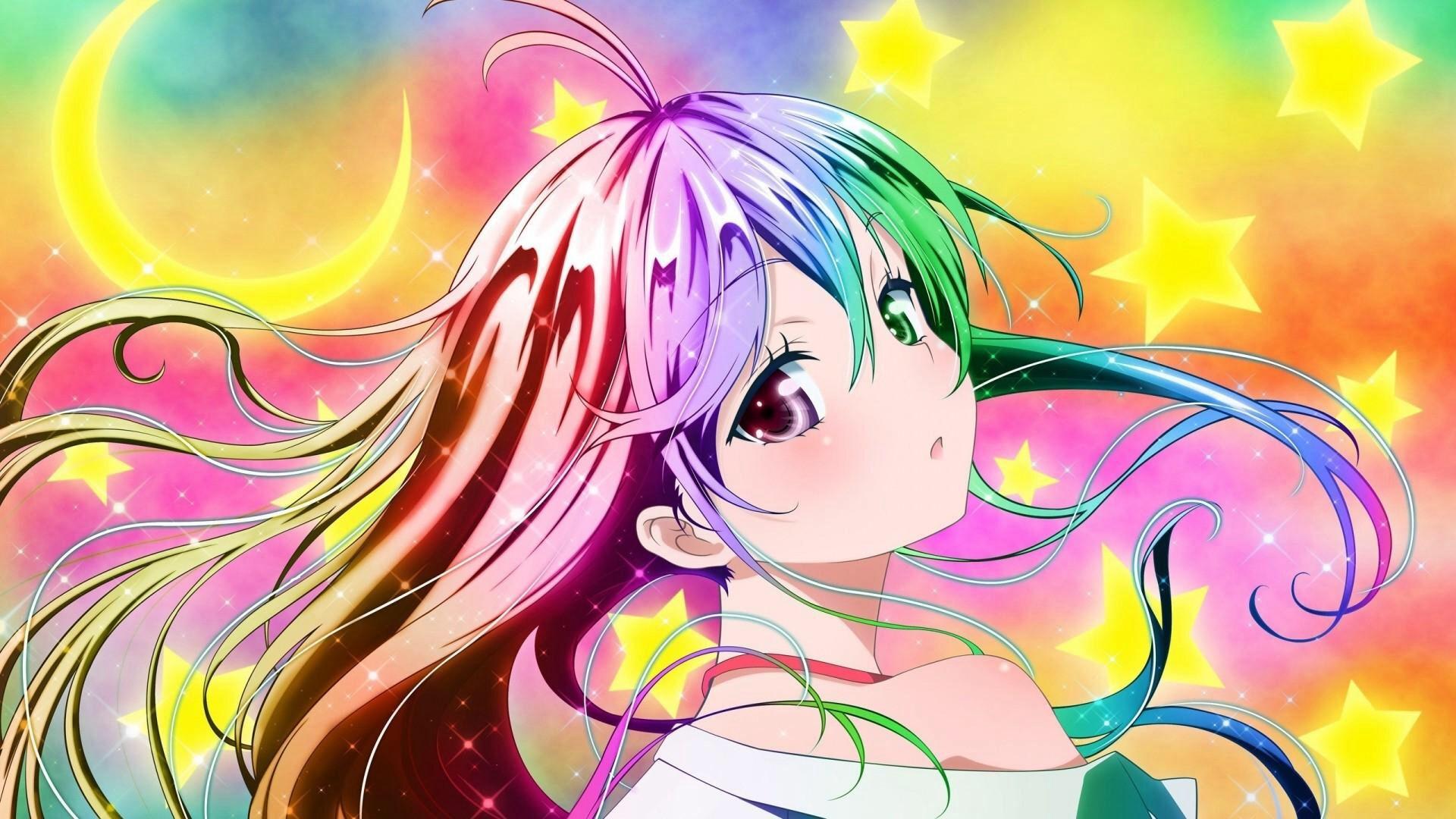 Rainbow Anime Girl Wallpapers Top Free Rainbow Anime Girl Backgrounds