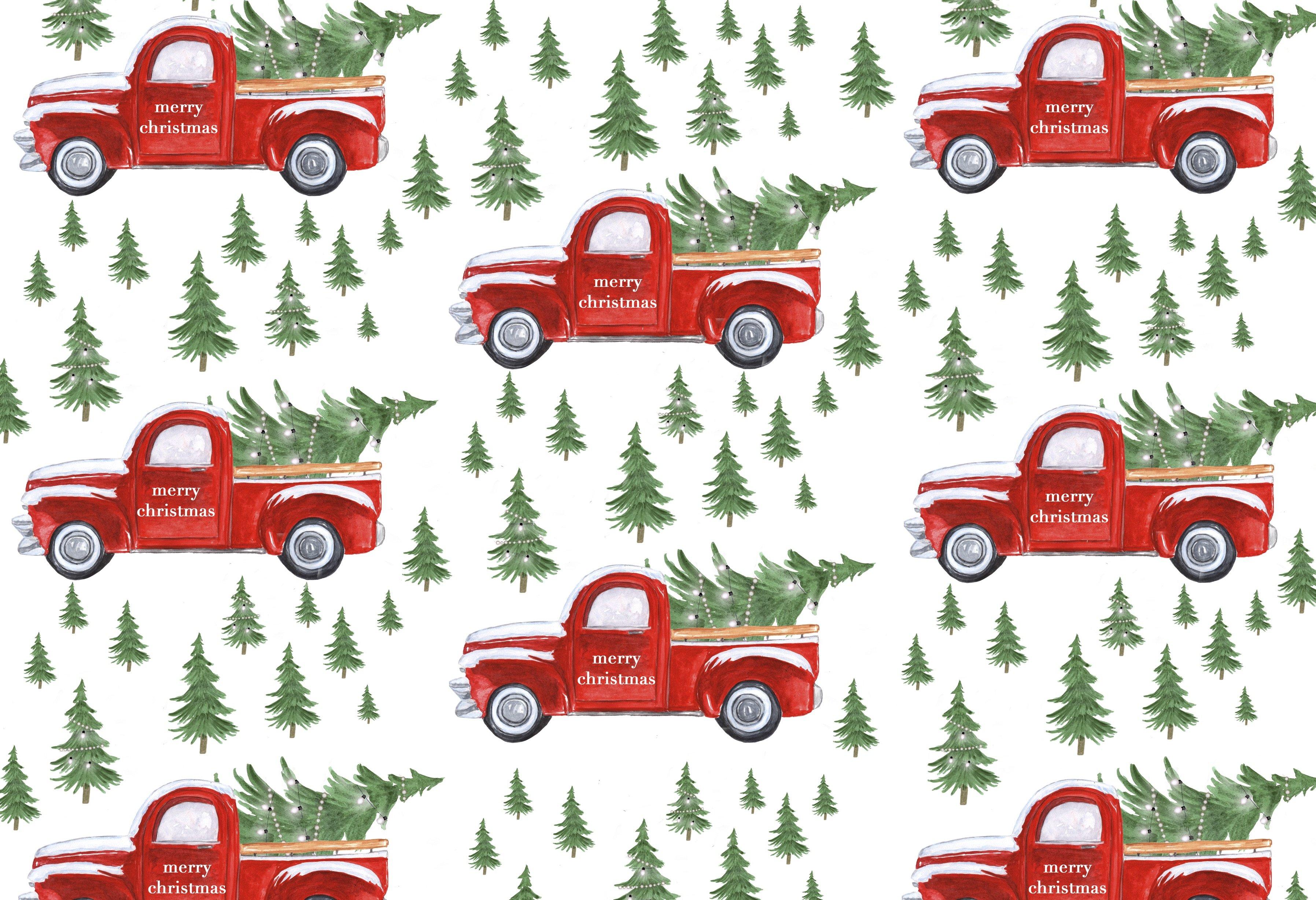 Vintage Truck Christmas Wallpapers Top Free Vintage Truck Christmas