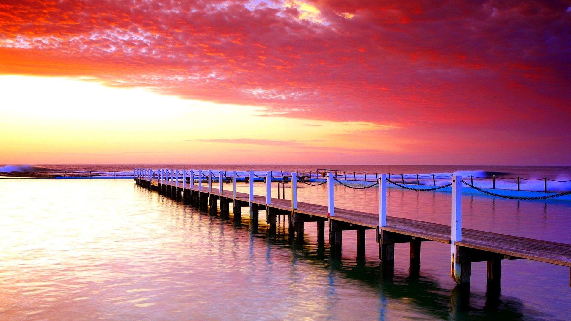 Dual Screen Wallpaper 3840X1080 Beach