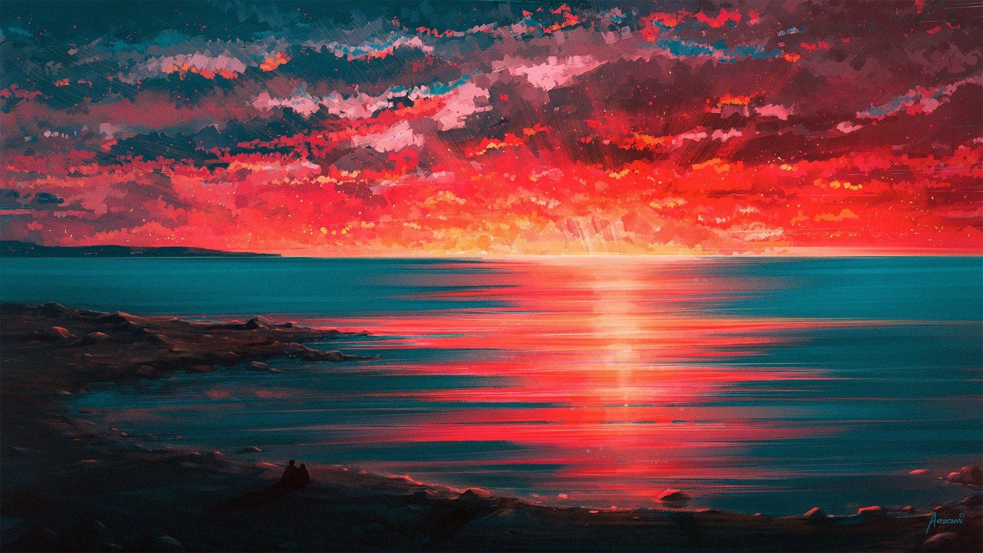Red Sunset HD Wallpapers Top Free Red Sunset HD Backgrounds