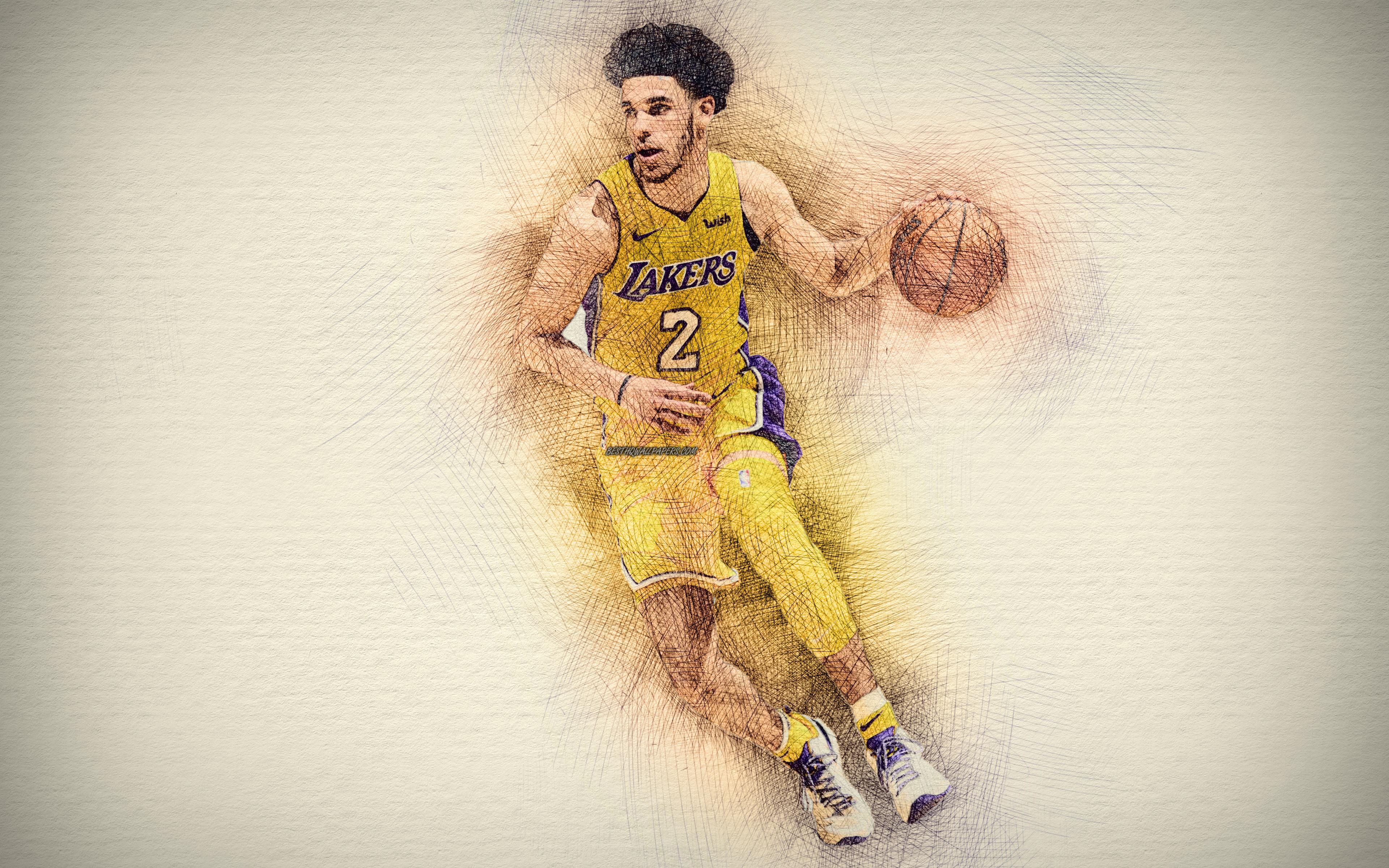 Lonzo Ball Lakers Wallpapers Top Free Lonzo Ball Lakers Backgrounds