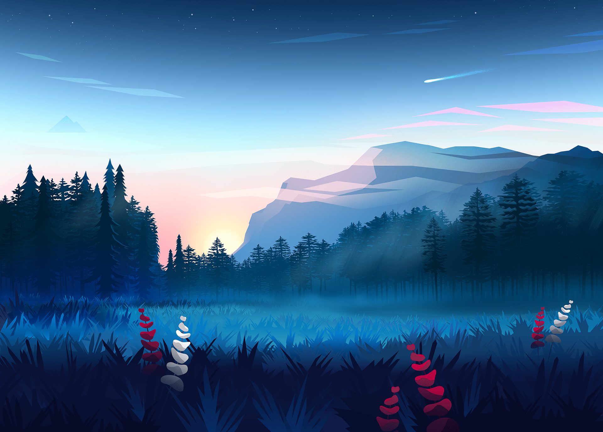 Vector Landscape Wallpapers Top Free Vector Landscape Backgrounds