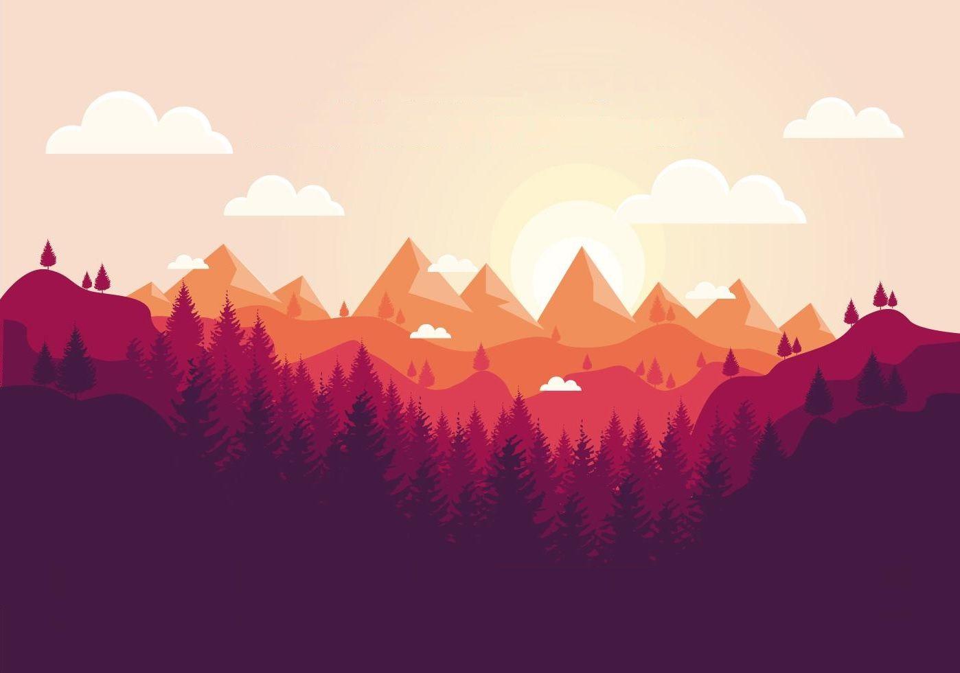 Vector Landscape Wallpapers Top Free Vector Landscape Backgrounds