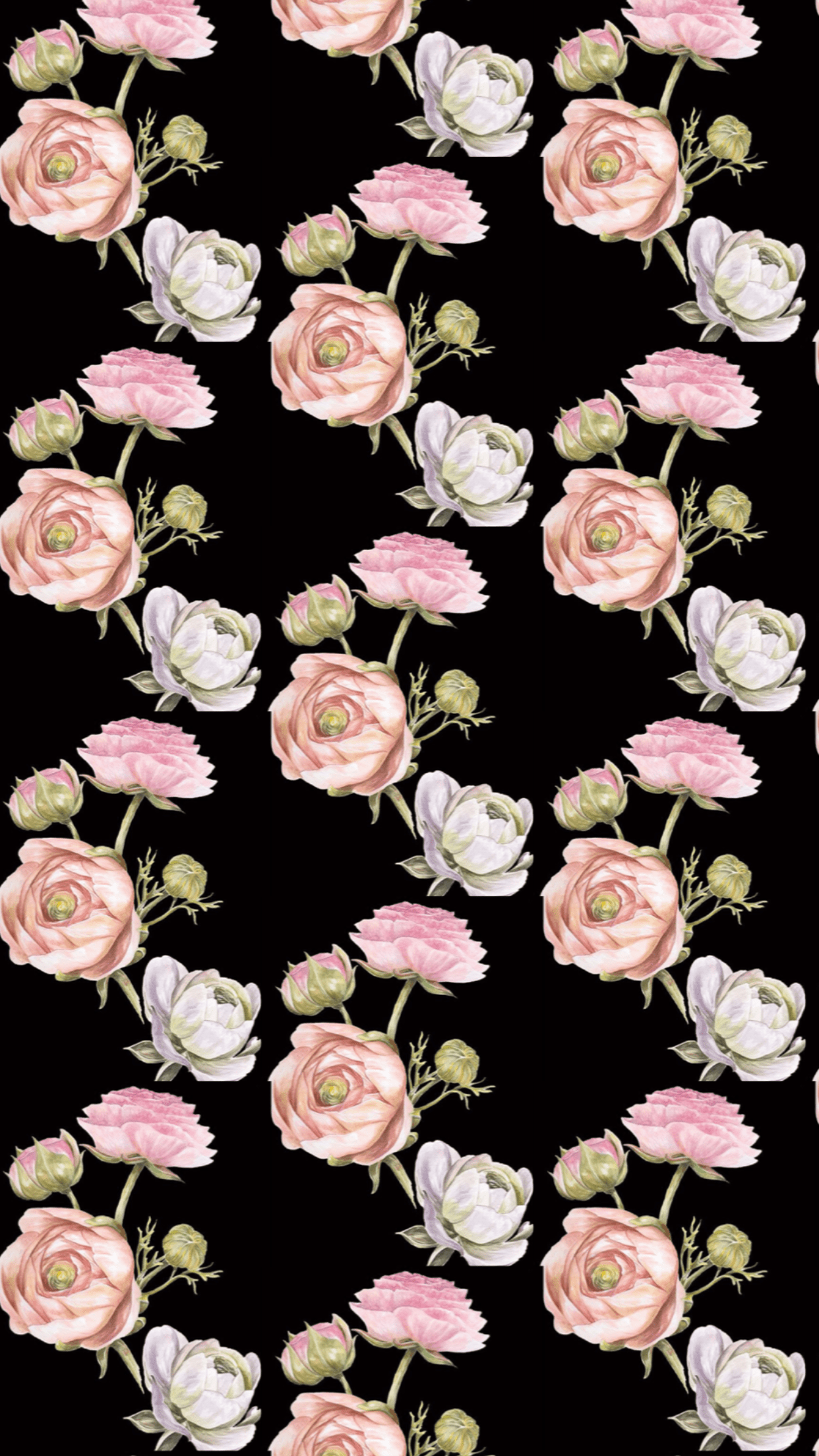 Black Vintage Flower Wallpapers Top Free Black Vintage Flower