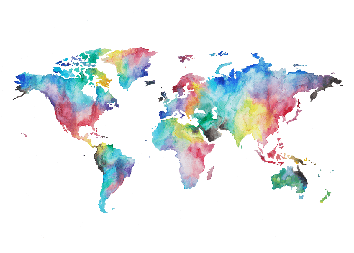 Watercolor World Map Wallpapers Top Free Watercolor World Map