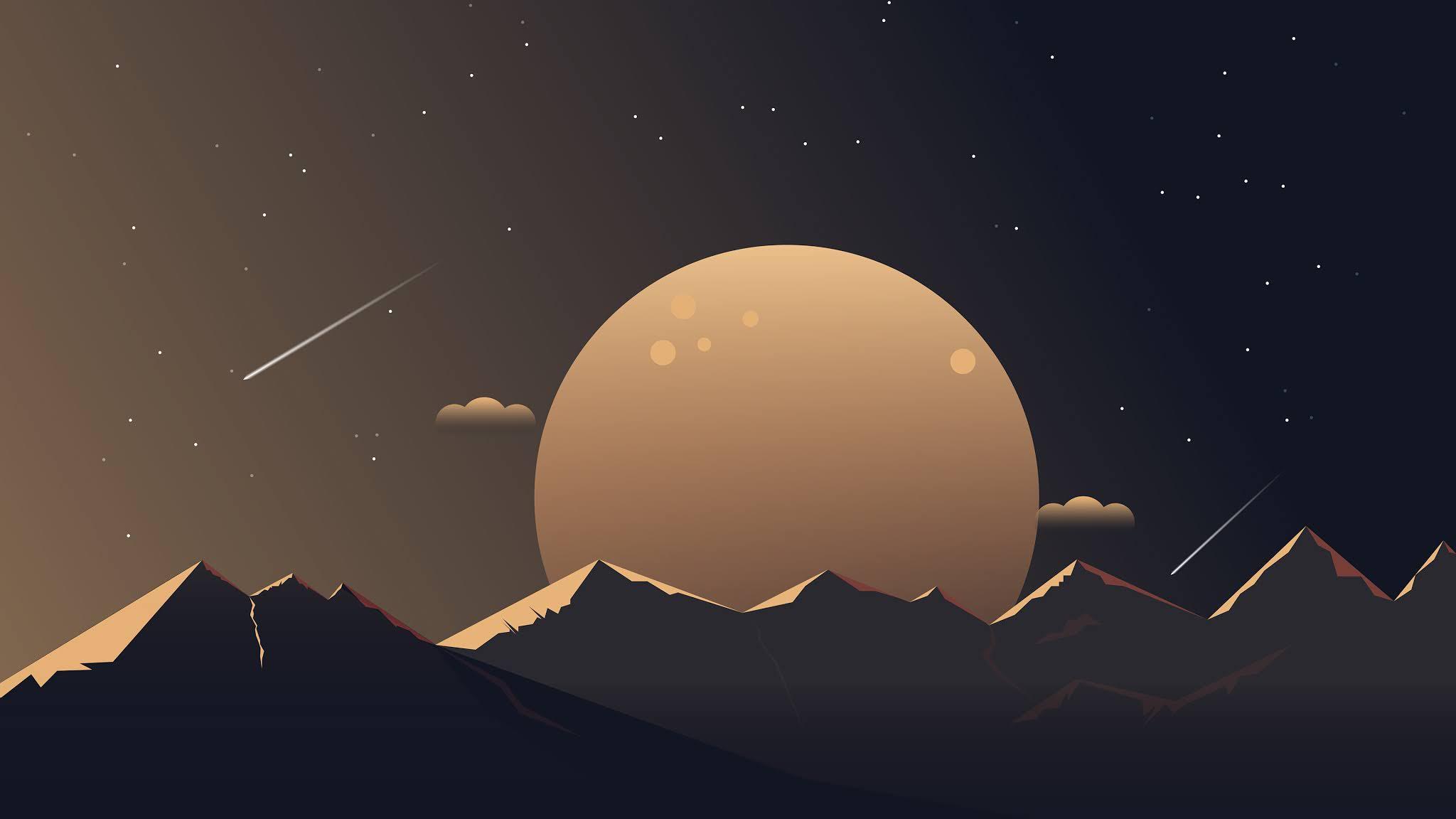 Minimalist Night Sky Wallpapers Top Free Minimalist Night Sky