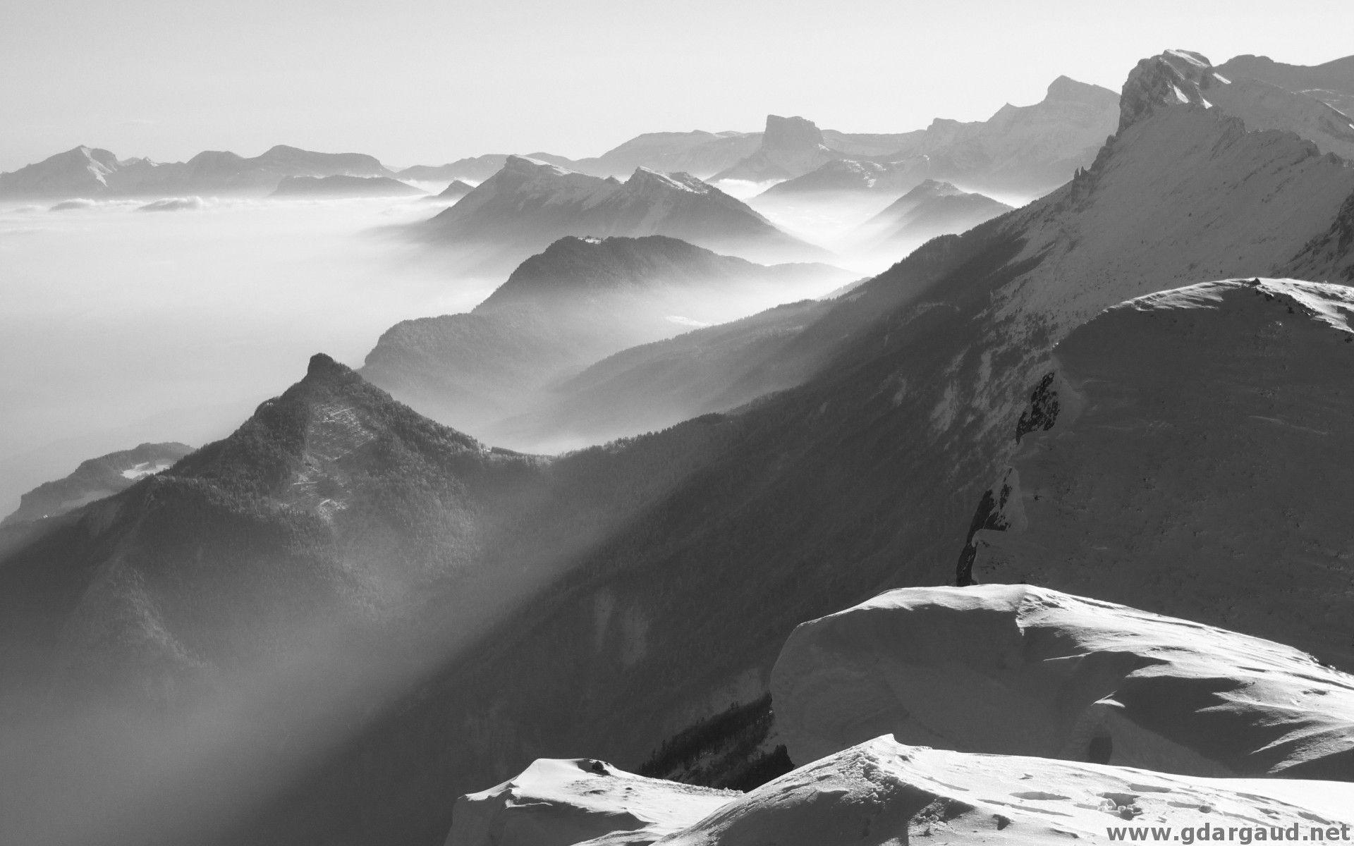 Black and White Mountain Wallpapers Top Free Black and White Mountain