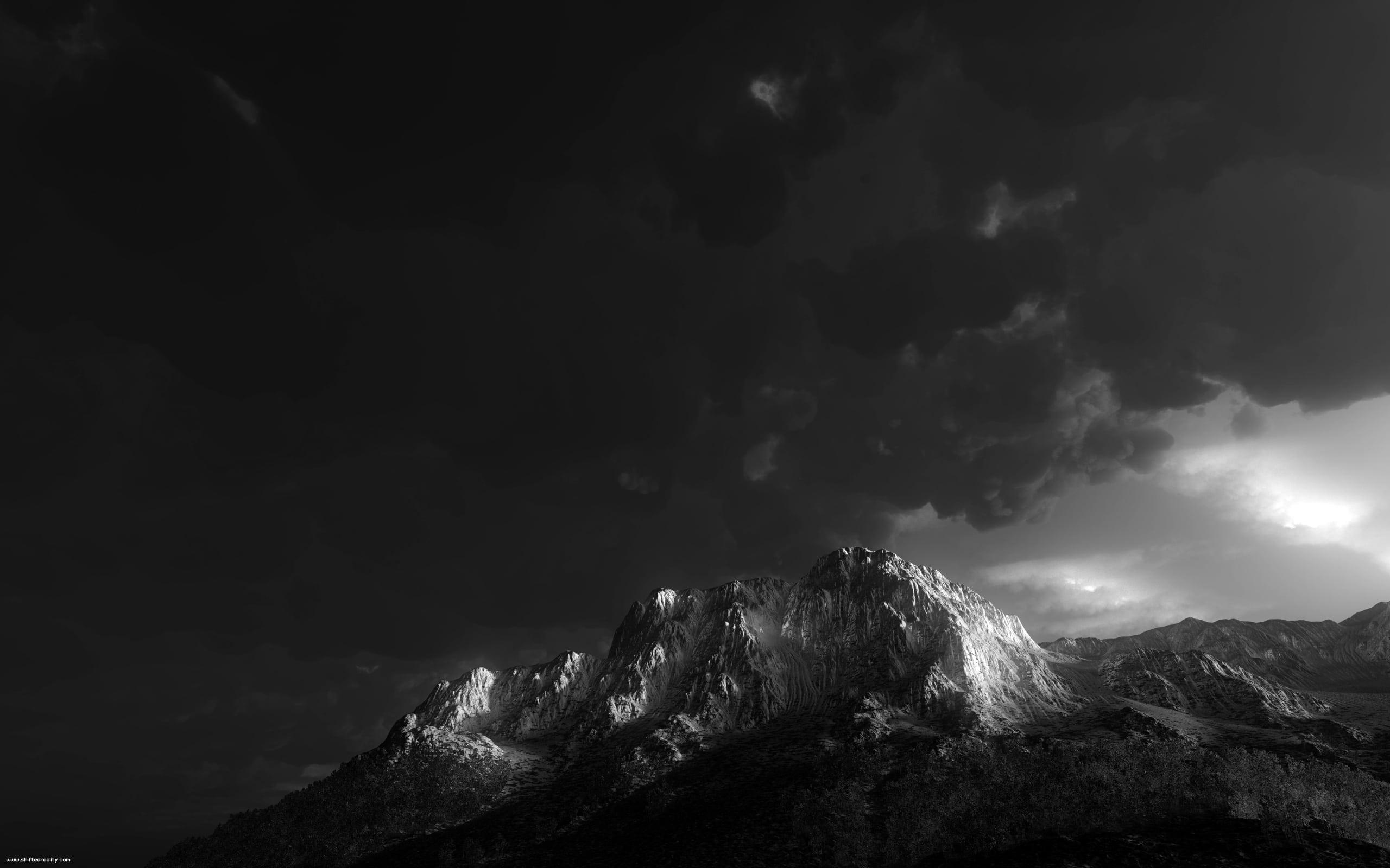 Black and White Mountain Wallpapers Top Free Black and White Mountain