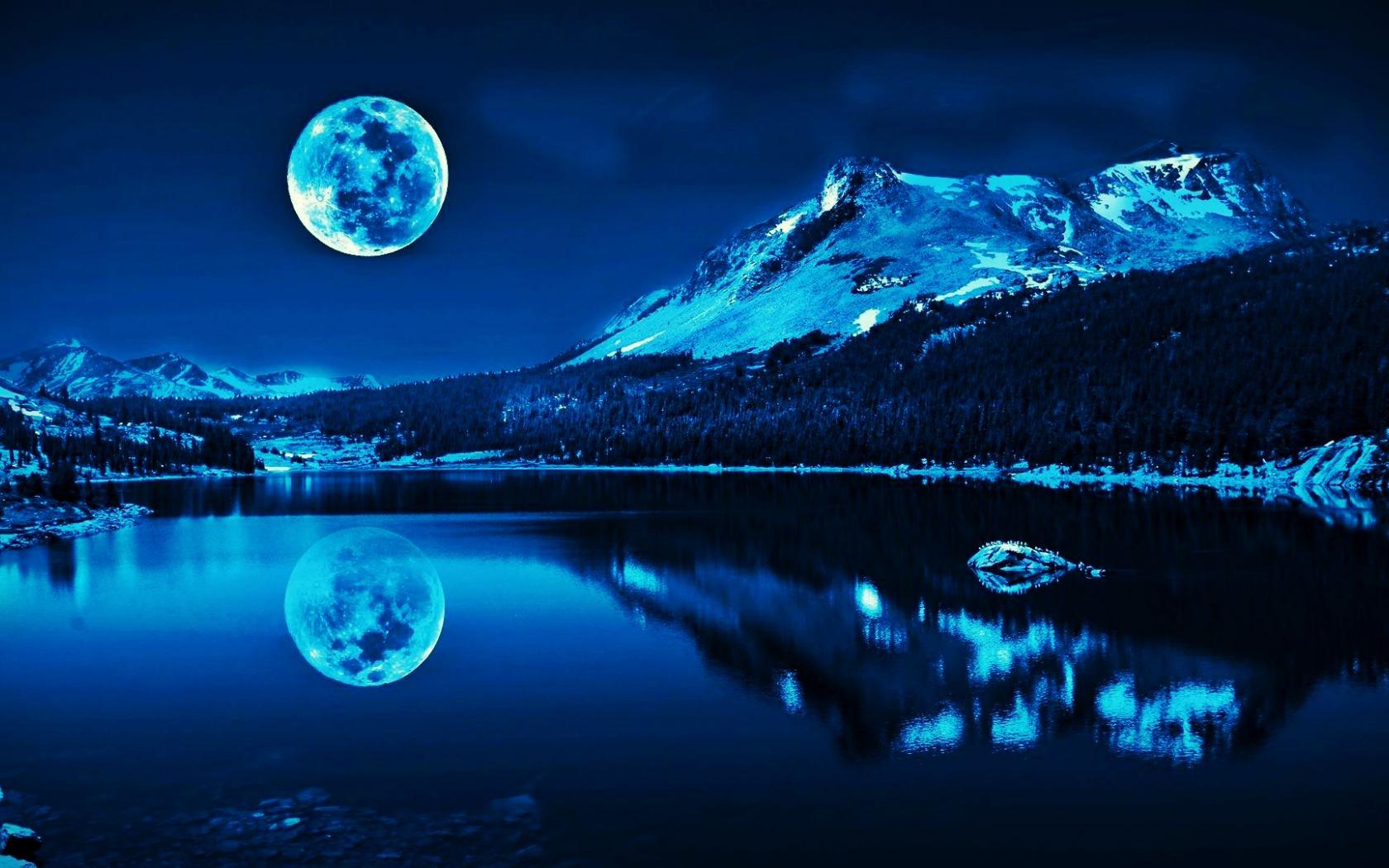 Blue Moonlight Wallpapers Top Free Blue Moonlight Backgrounds