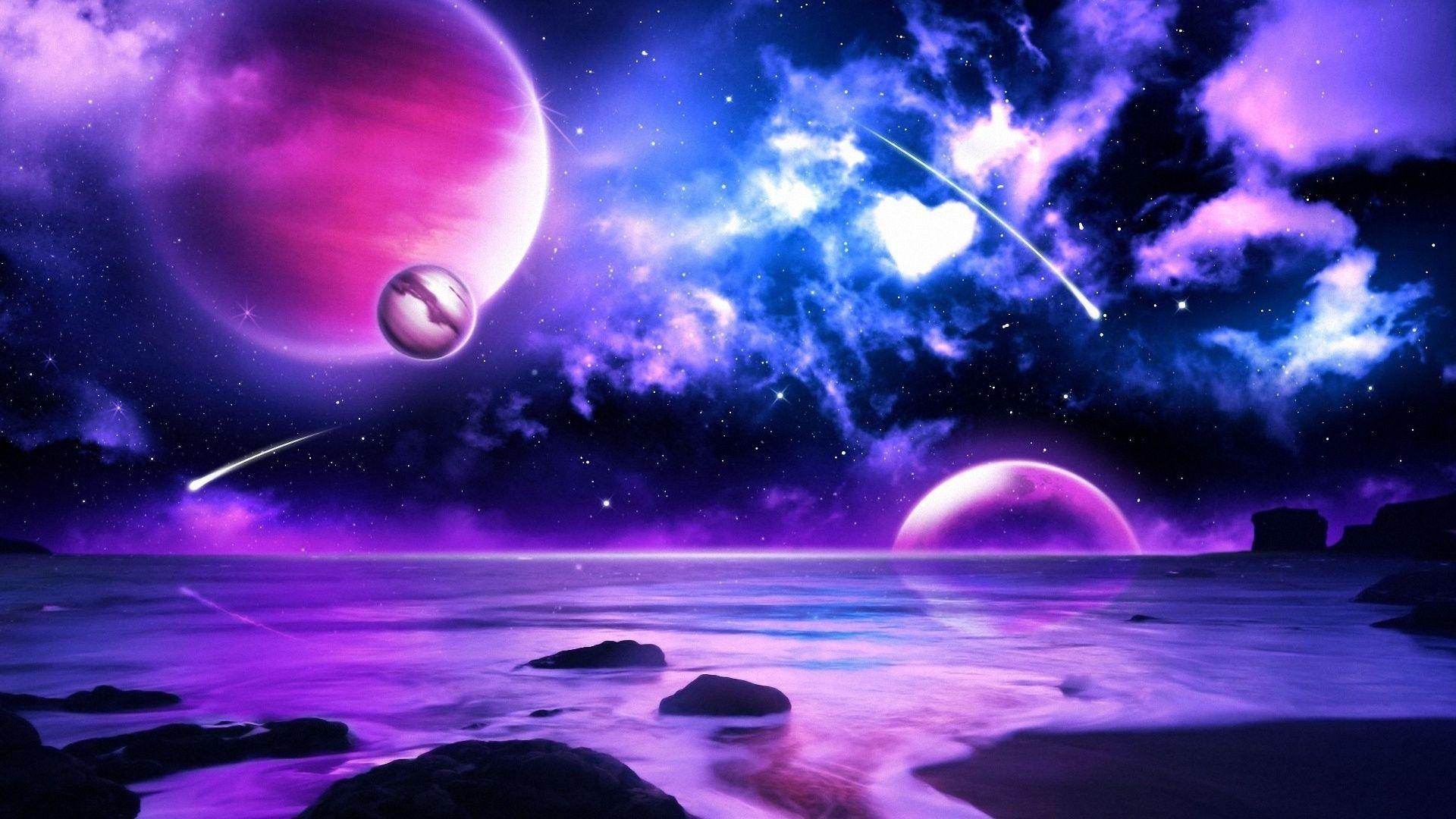 High Resolution Purple Galaxy Wallpapers Top Free High Resolution
