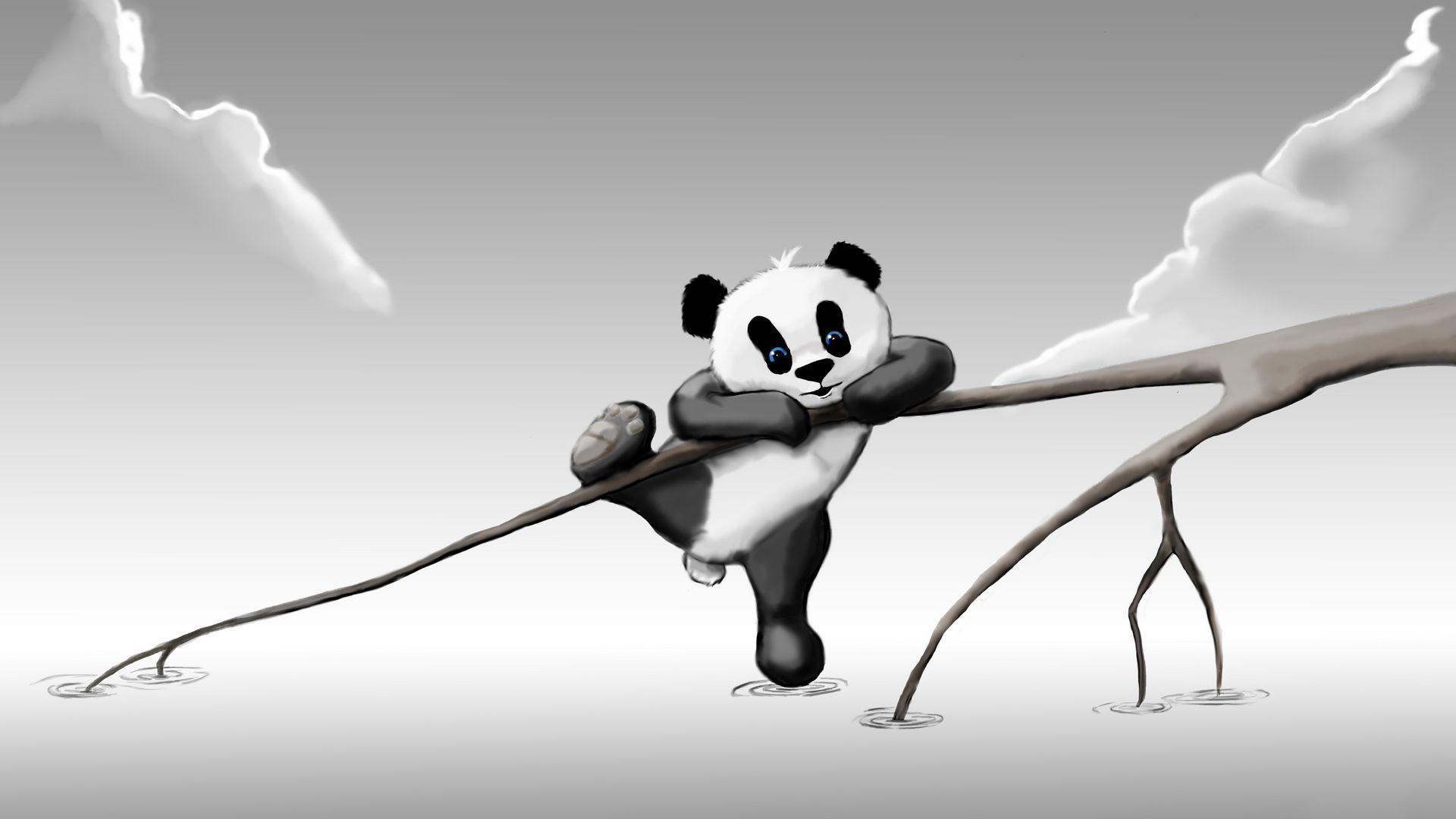 Small Cute Cartoon Panda Wallpapers Top Free Small Cute Cartoon Panda