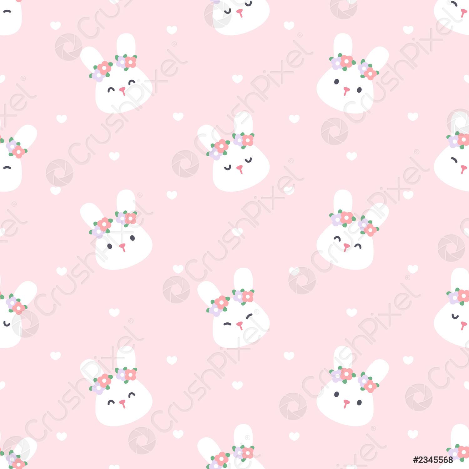 Cute Pink Bunny Wallpapers Top Free Cute Pink Bunny Backgrounds