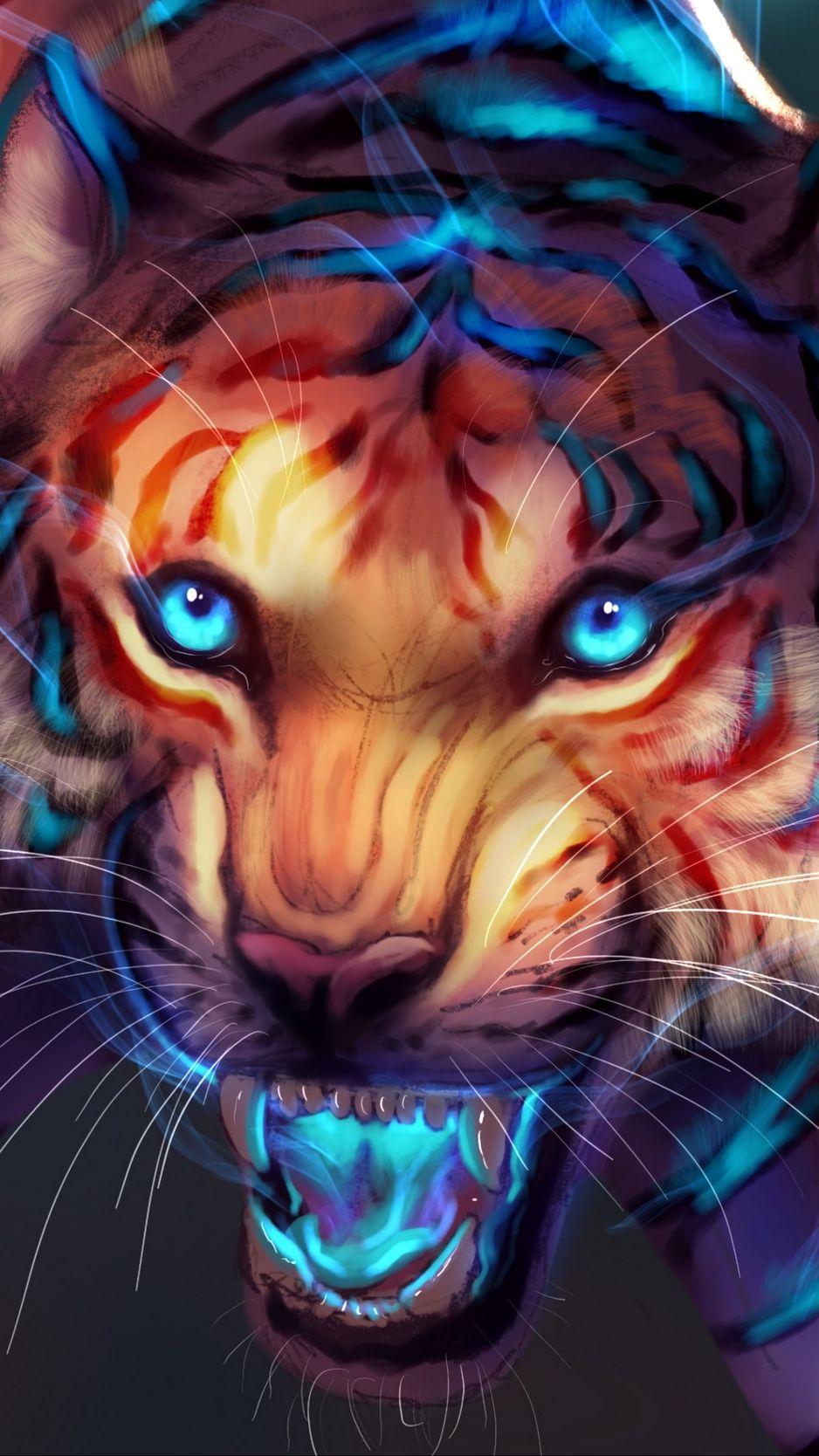 Galaxy Tiger Wallpapers Top Free Galaxy Tiger Backgrounds