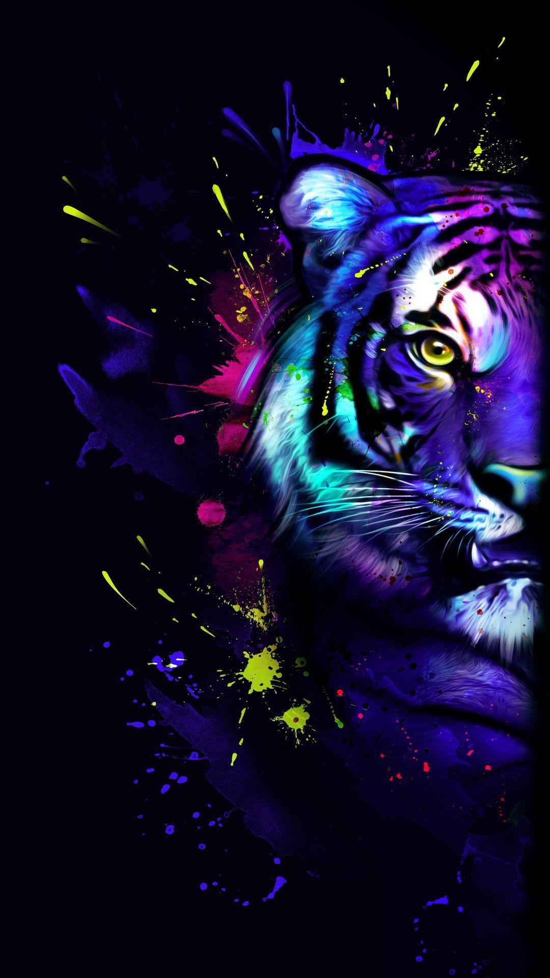 Galaxy Tiger Wallpapers Top Free Galaxy Tiger Backgrounds