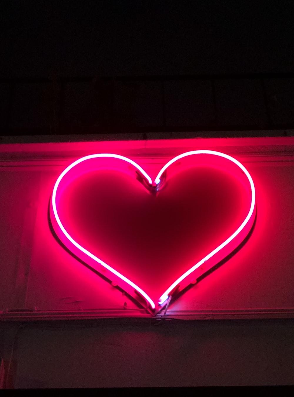 Neon Heart Desktop Wallpapers Top Free Neon Heart Desktop Backgrounds