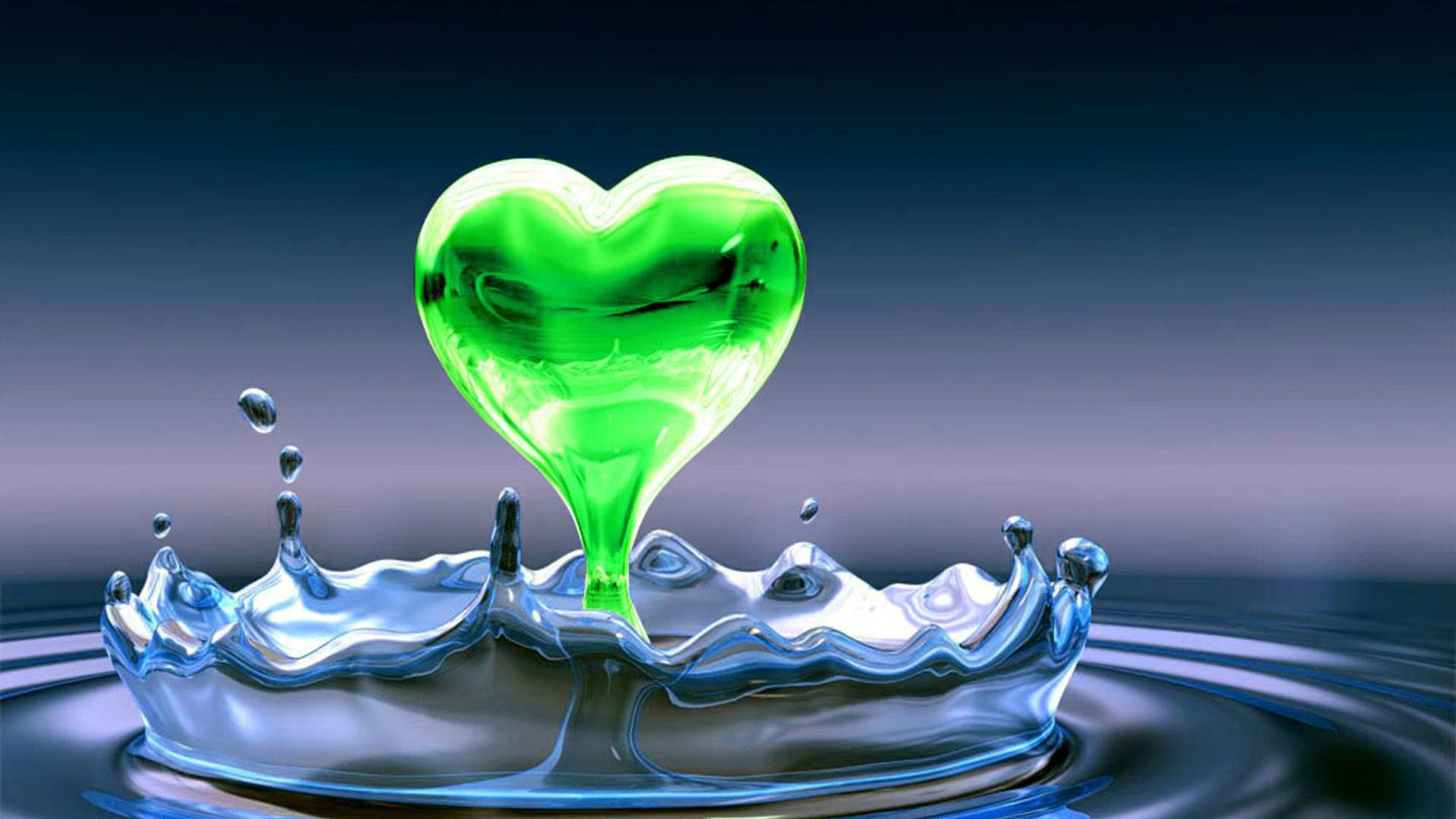 Green Heart Wallpapers Top Free Green Heart Backgrounds WallpaperAccess