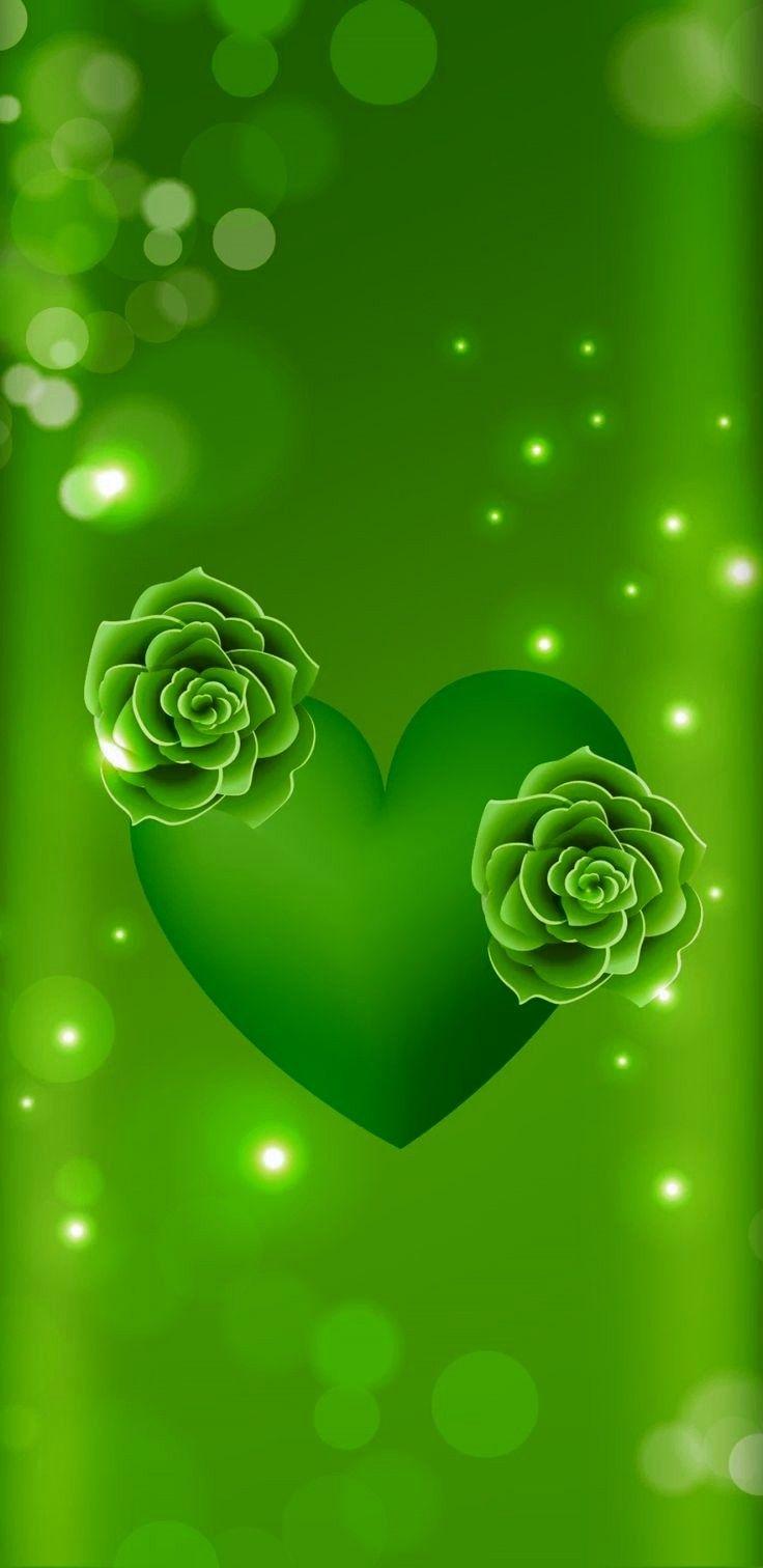Green Heart Wallpapers Top Free Green Heart Backgrounds WallpaperAccess