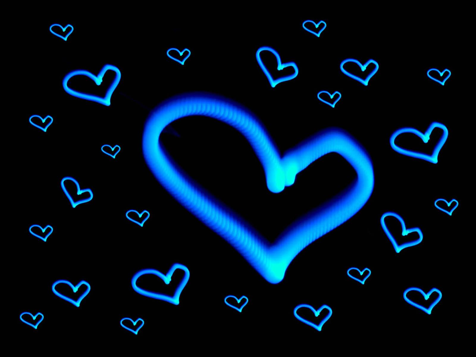 Blue Neon Heart Wallpapers Top Free Blue Neon Heart Backgrounds