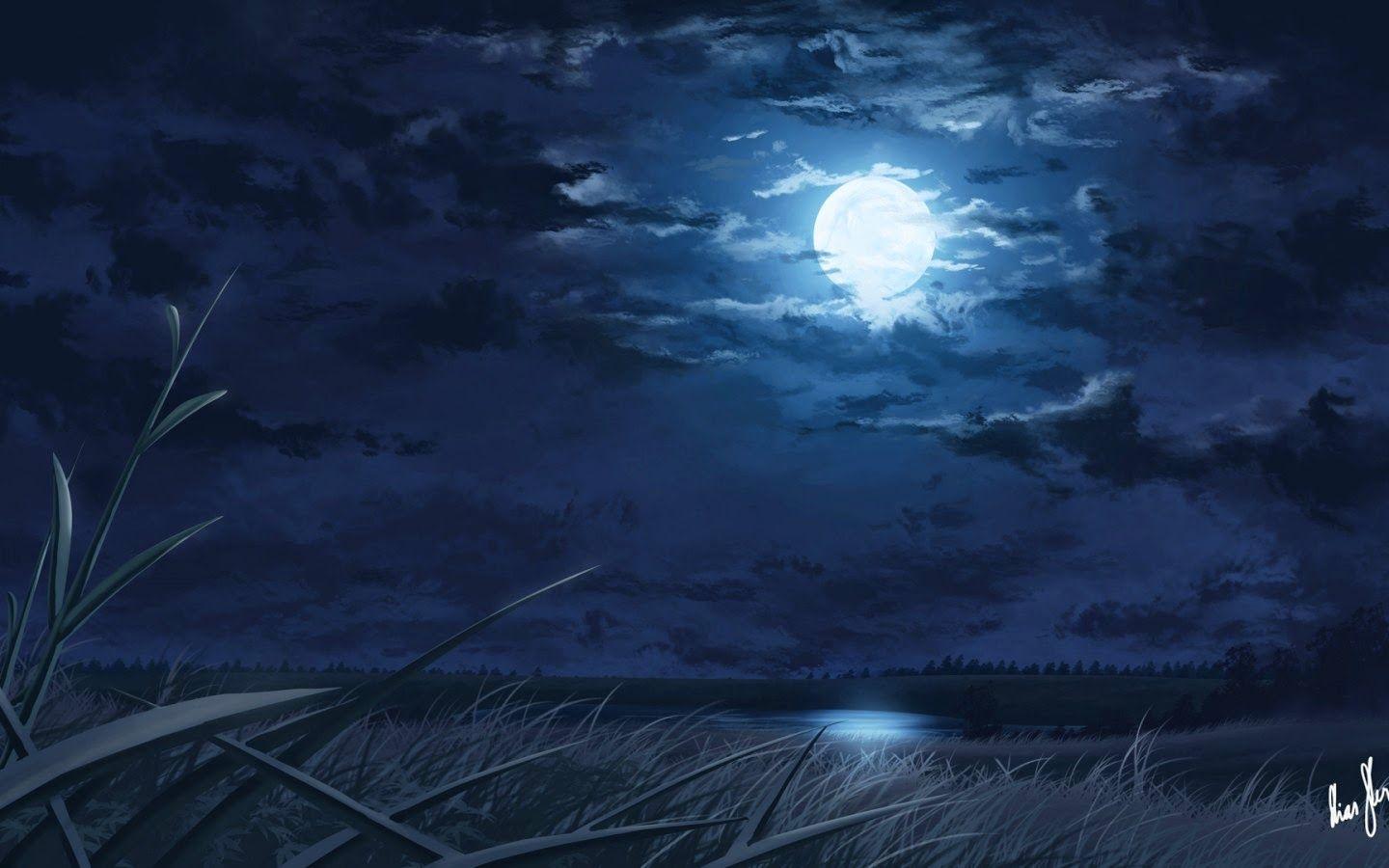 Blue Moon Anime Wallpapers Top Free Blue Moon Anime Backgrounds