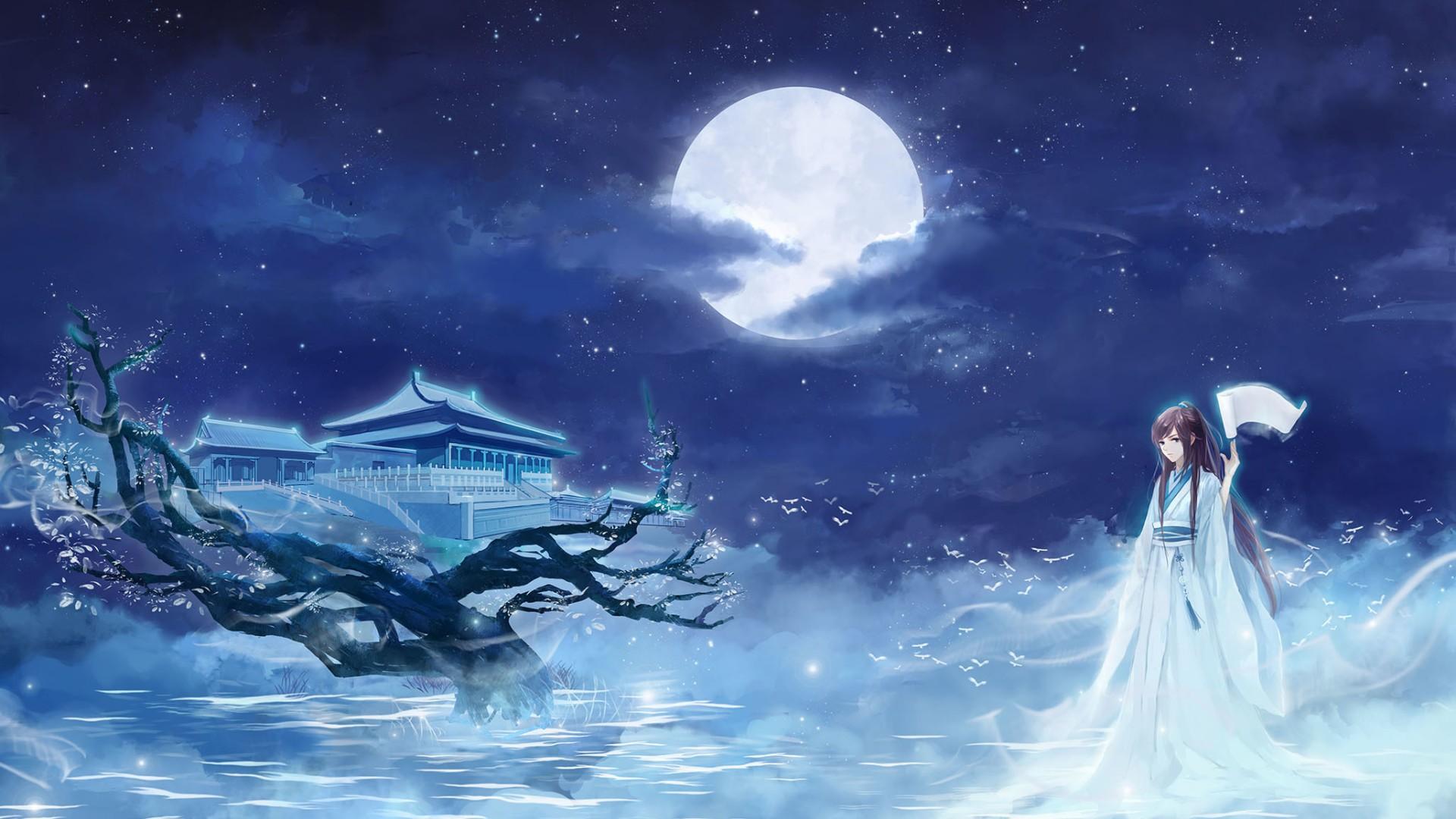Blue Moon Anime Wallpapers Top Free Blue Moon Anime Backgrounds