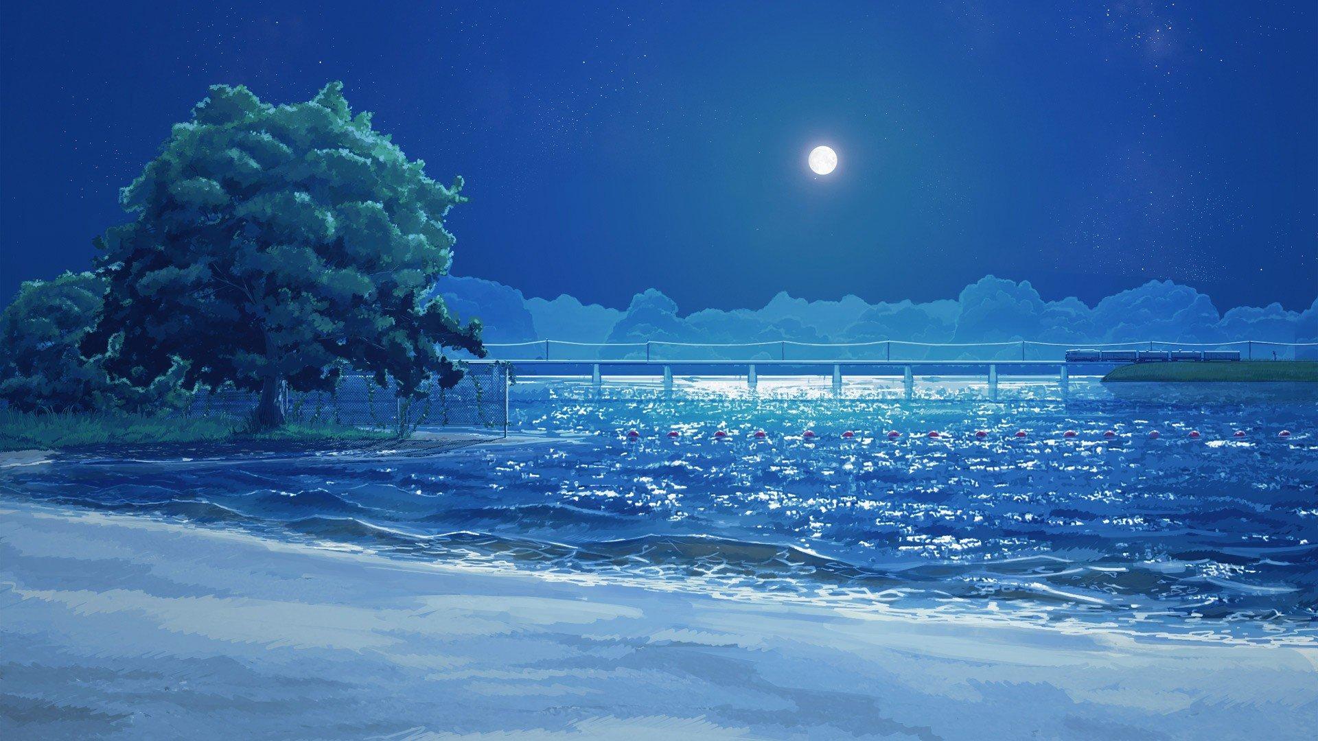 Blue Moon Anime Wallpapers Top Free Blue Moon Anime Backgrounds